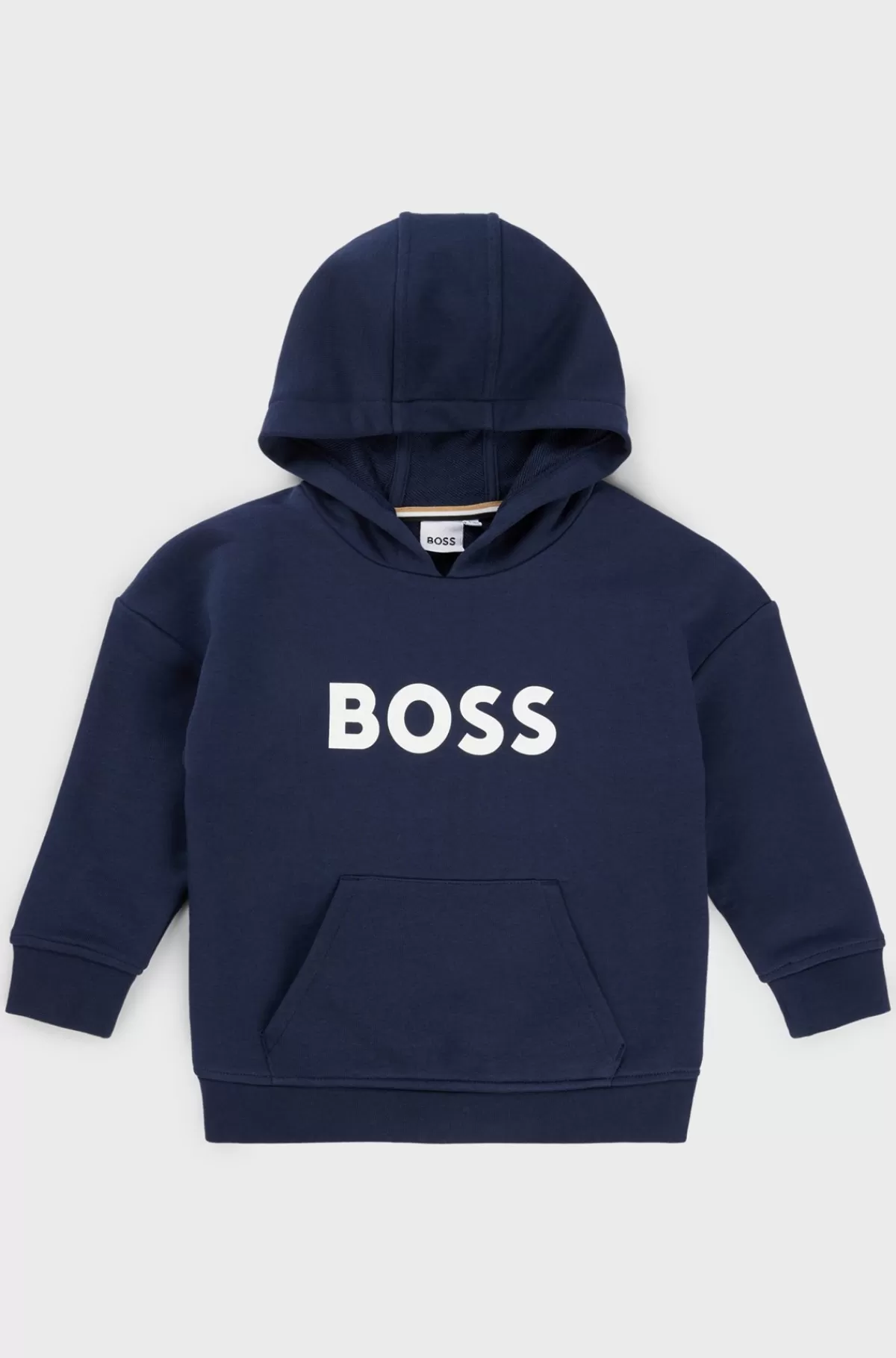 HUGO BOSS Hættetrøje Til Børn Med Loose Fit Og Kontrastlogo Mørkeblå Flash Sale