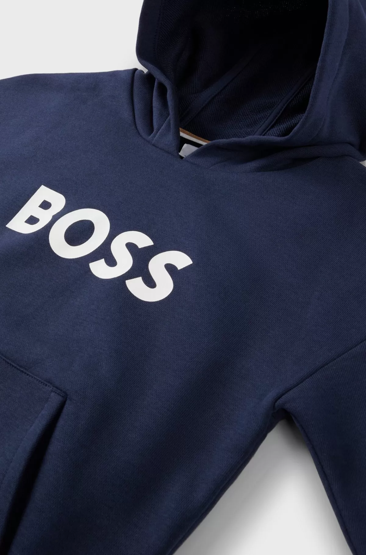 HUGO BOSS Hættetrøje Til Børn Med Loose Fit Og Kontrastlogo Mørkeblå Flash Sale
