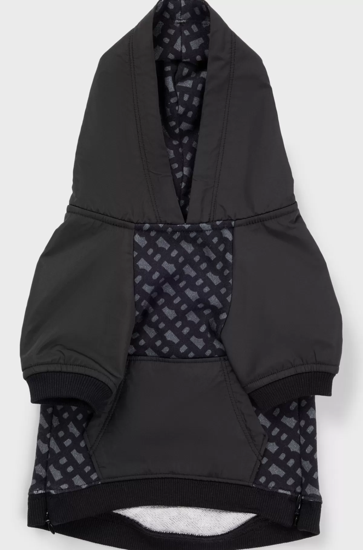HUGO BOSS Hættetrøje Til Hunde Med Monogrammønster Sort Best Sale