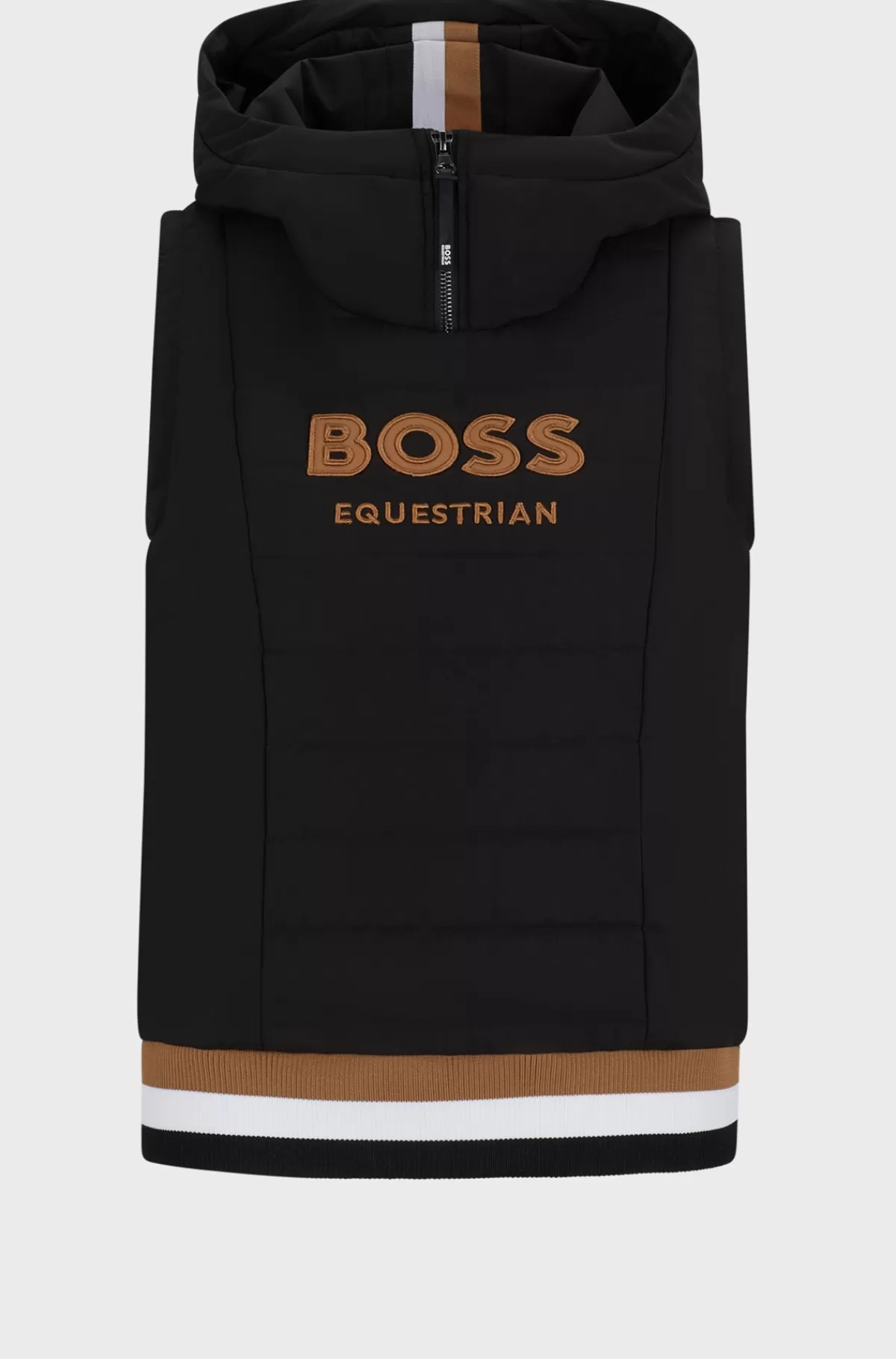 HUGO BOSS Hættetrøje Uden ærmer Til Hestesport Med Broderet Logo Sort Cheap