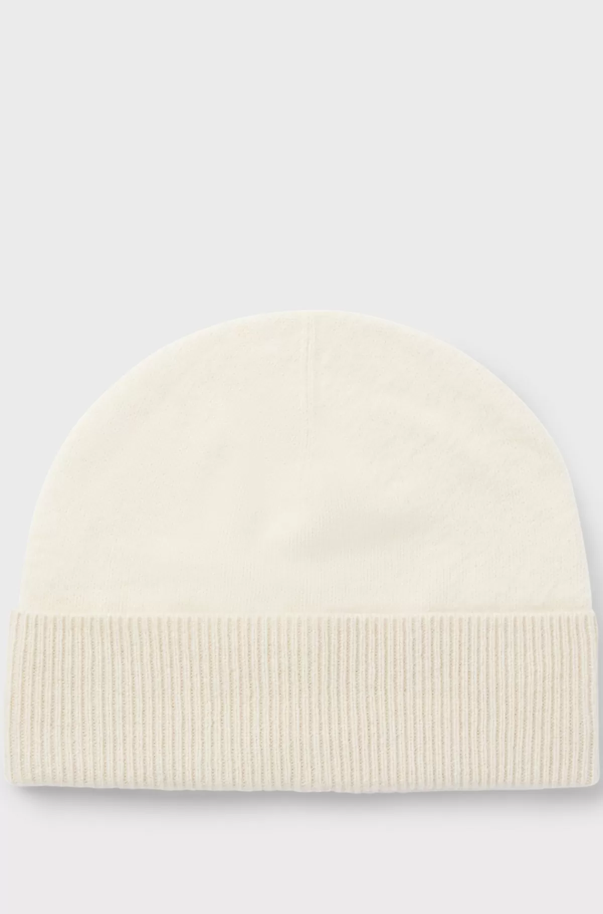HUGO BOSS Hue I Børstet Kashmir Med Ribkant Naturlig Shop