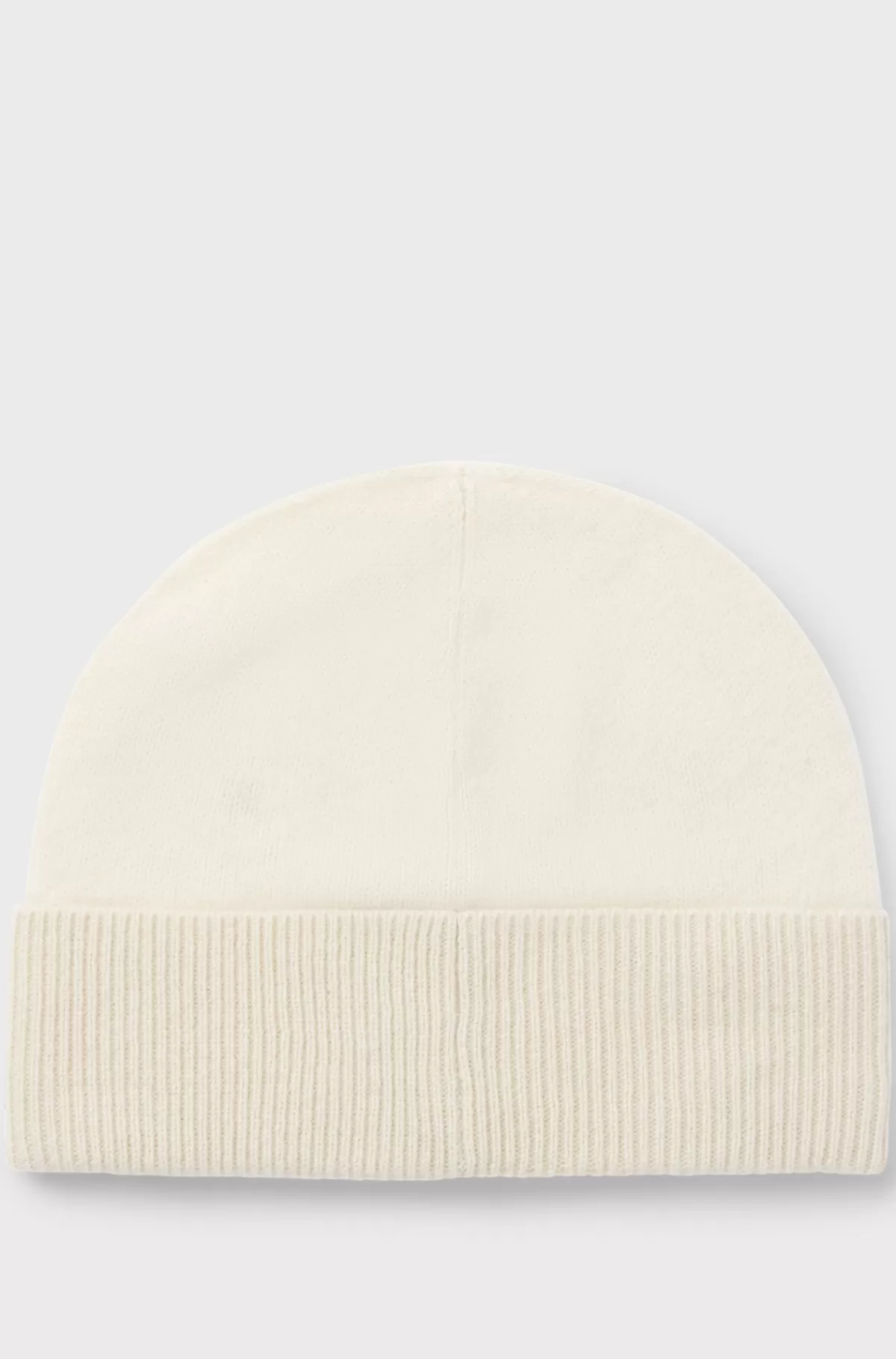 HUGO BOSS Hue I Børstet Kashmir Med Ribkant Naturlig Shop