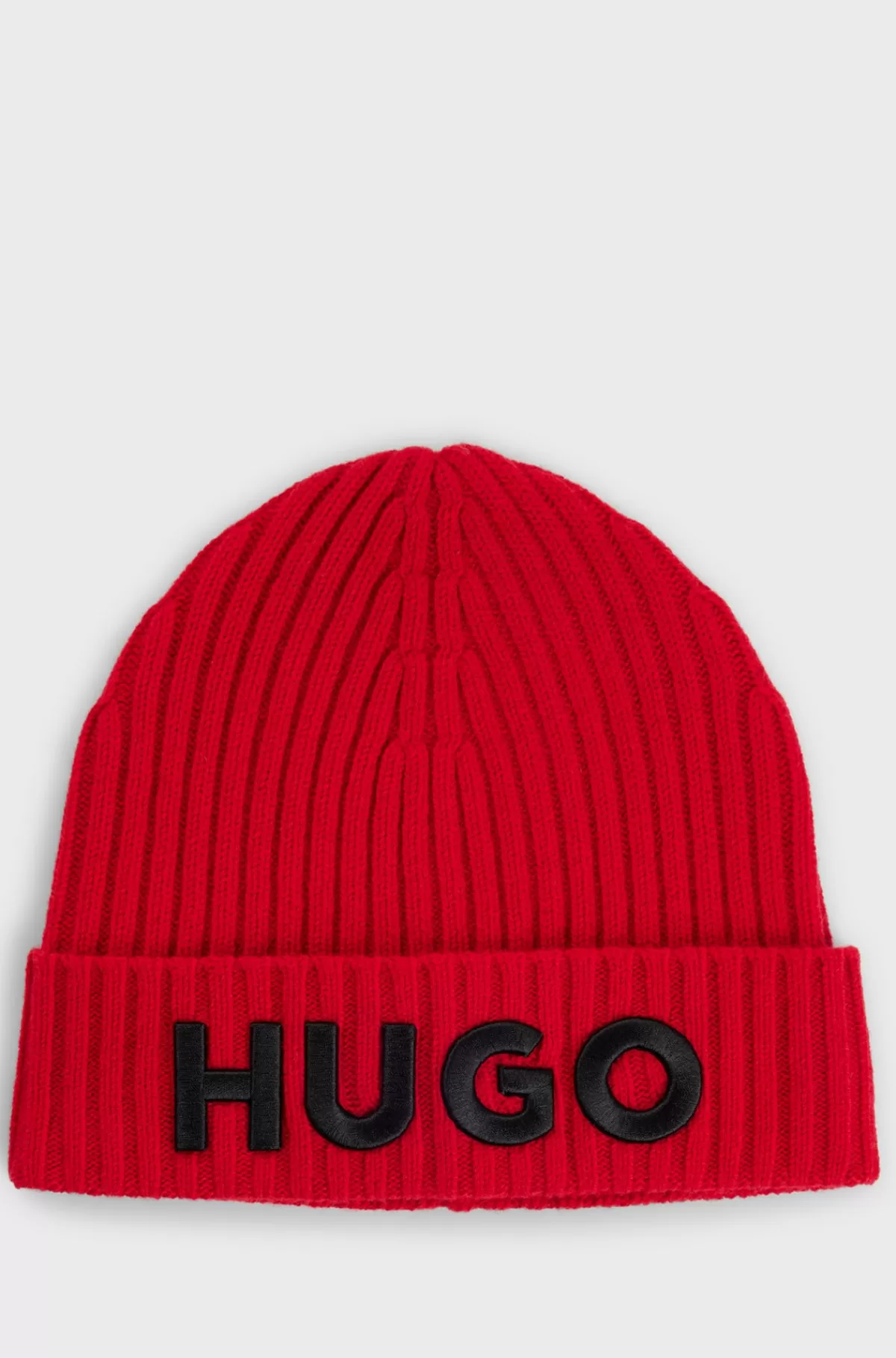 HUGO BOSS Hue I Ny Uld Med Logodetalje Rød Best Sale