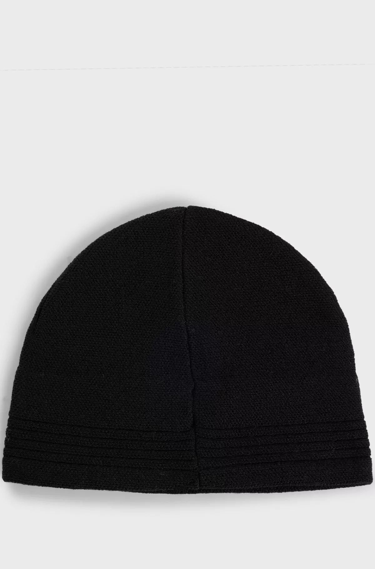 HUGO BOSS Hue I Uldblanding Med Struktur Og Logo Sort Clearance