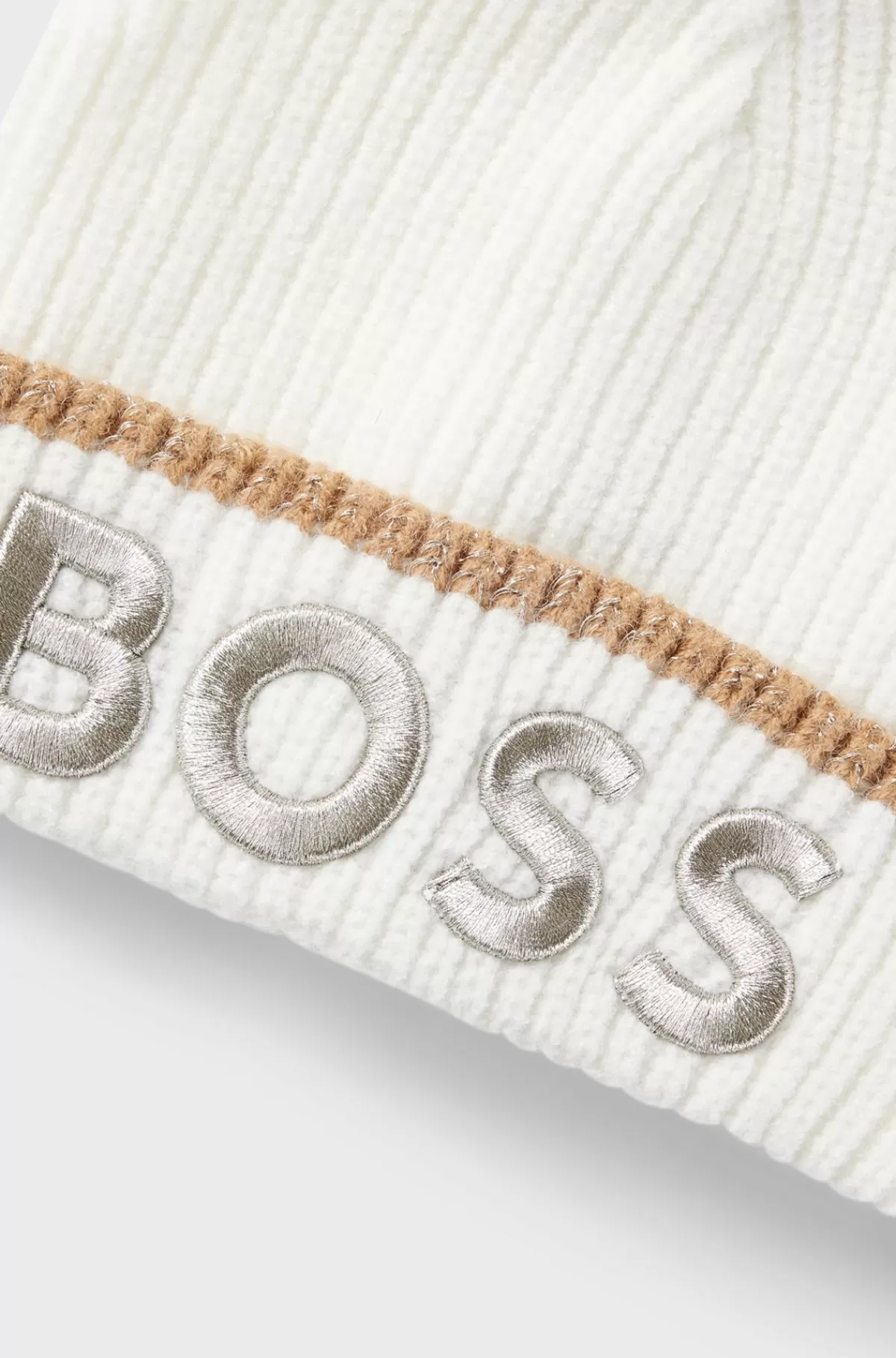 HUGO BOSS Hue Med Metallisk Logo Til Børn Hvid Best