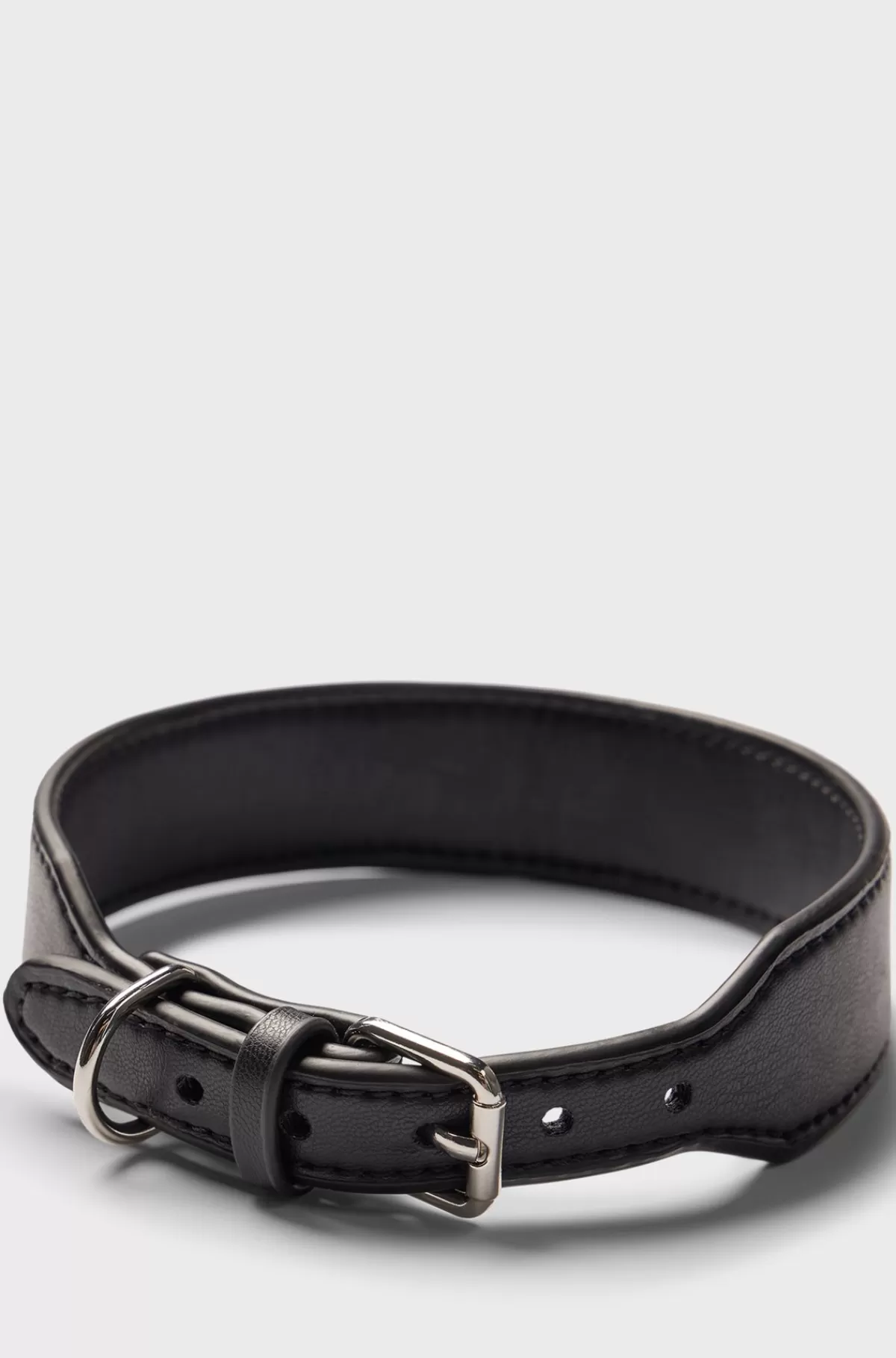 HUGO BOSS Hundehalsbånd I Genbrugt Læder Sort Store