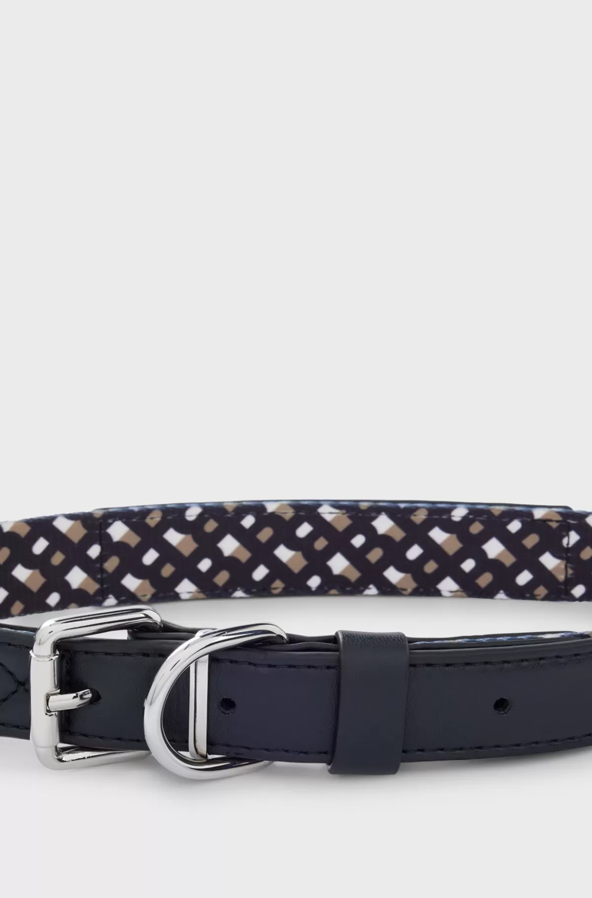 HUGO BOSS Hundehalsbånd Med Detaljer Af Metal Sort Clearance