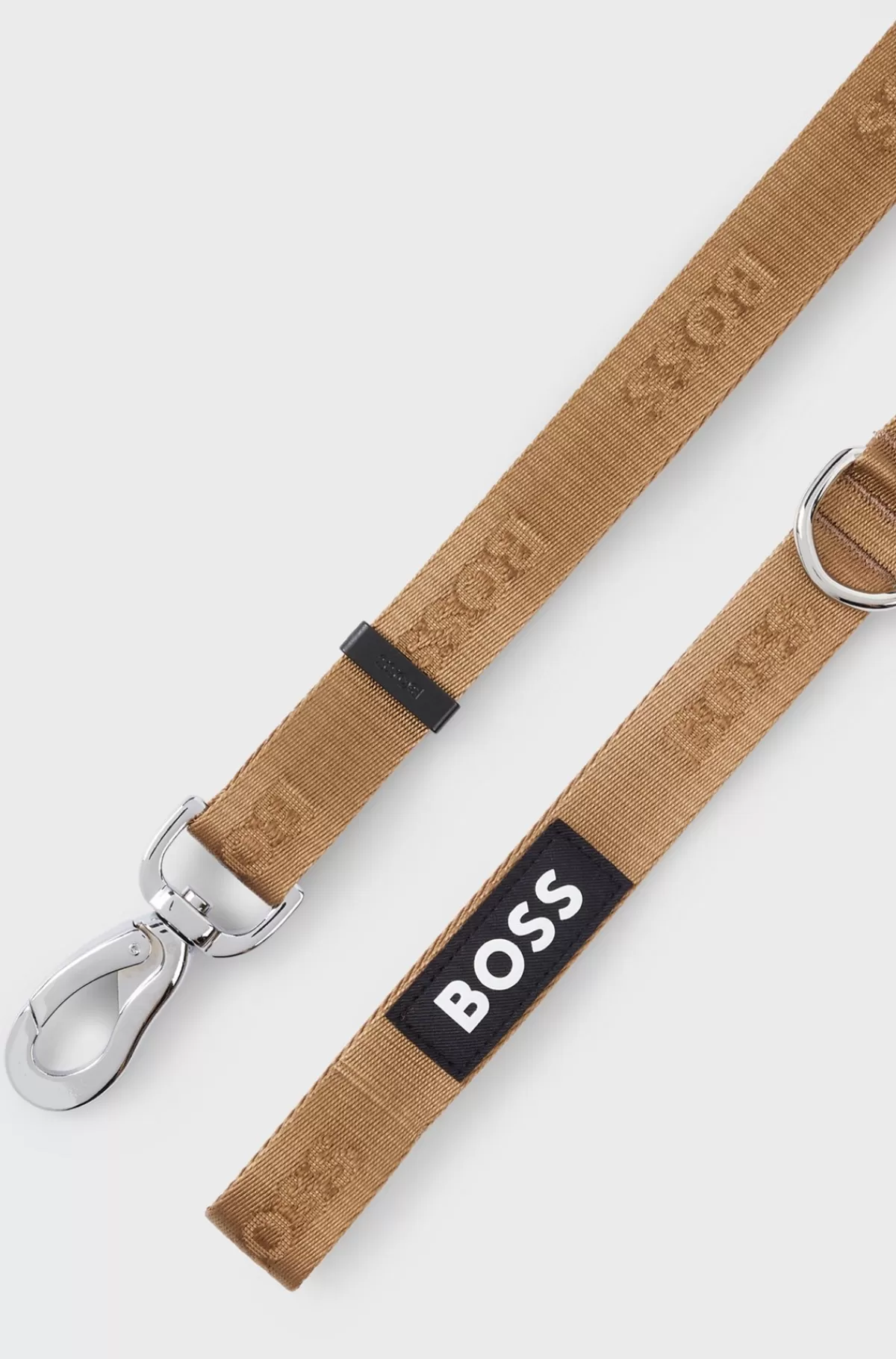HUGO BOSS Hundesnor Pyntet Med Jacquard-logo Beige New
