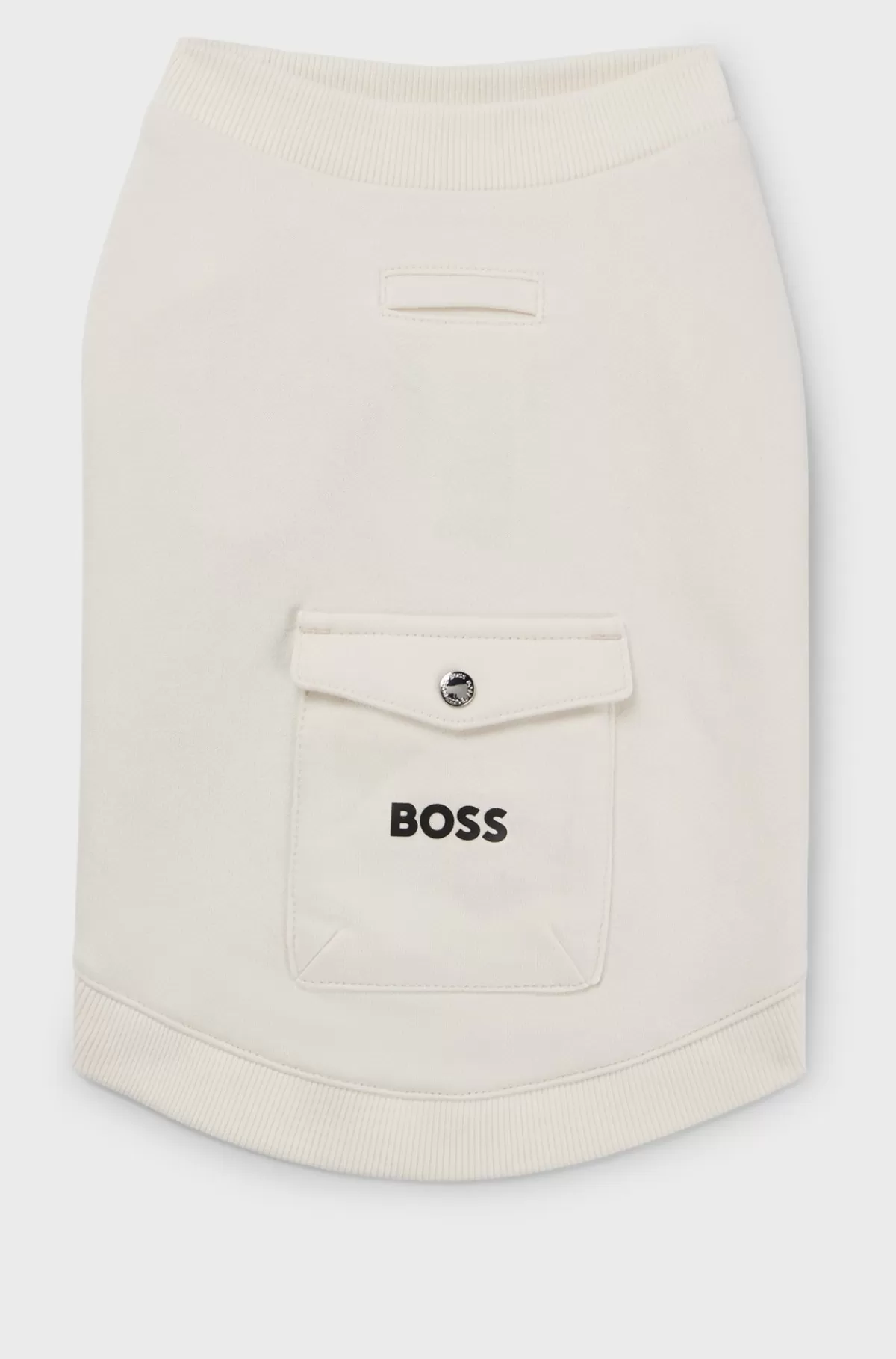 HUGO BOSS Hunde-T-shirt I En Bomuldsblanding Med Logo Hvid Flash Sale