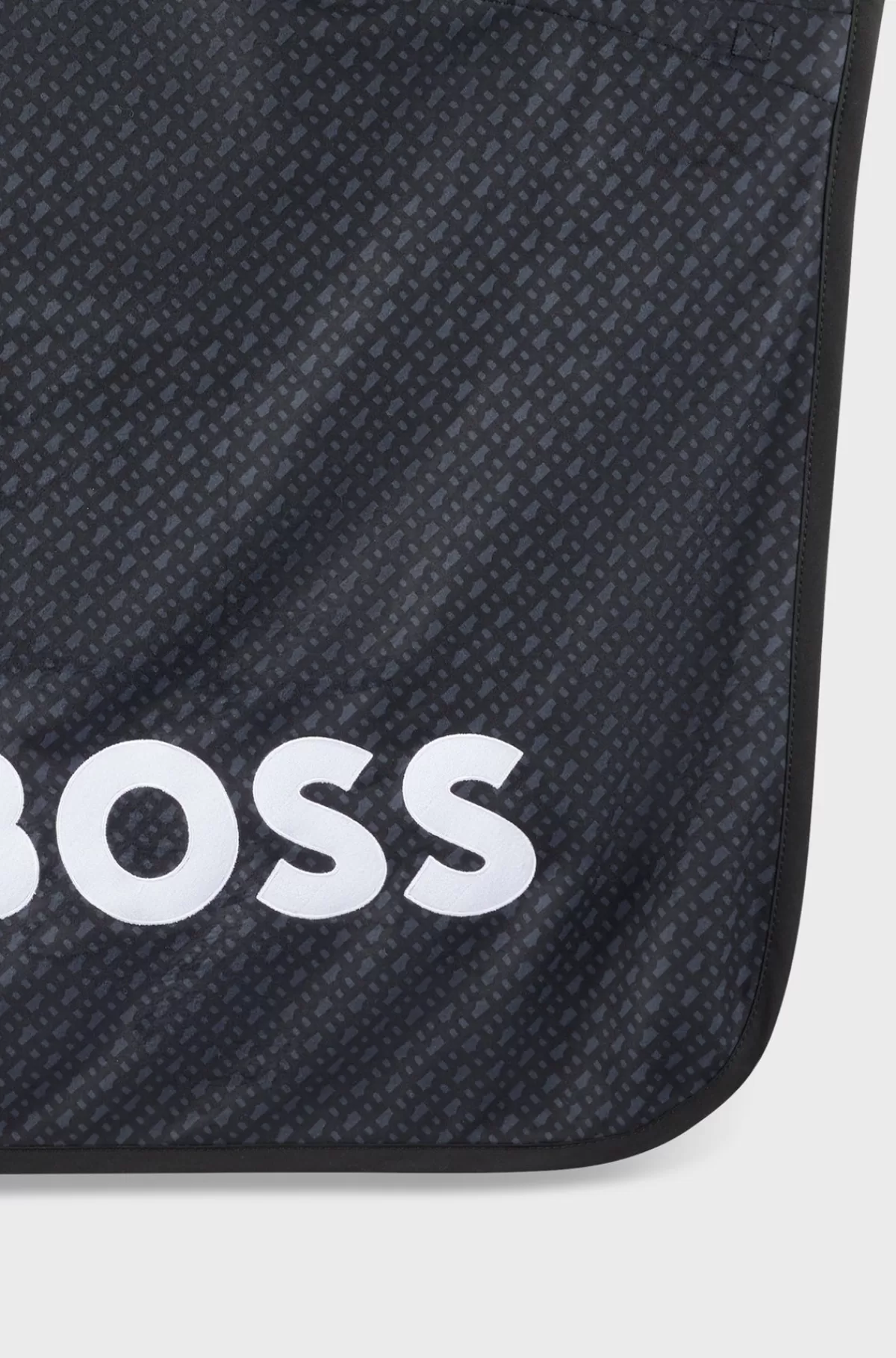 HUGO BOSS Hurtigtørrende Sveddækken Til Hestesport Med Monogramprint Sort Clearance