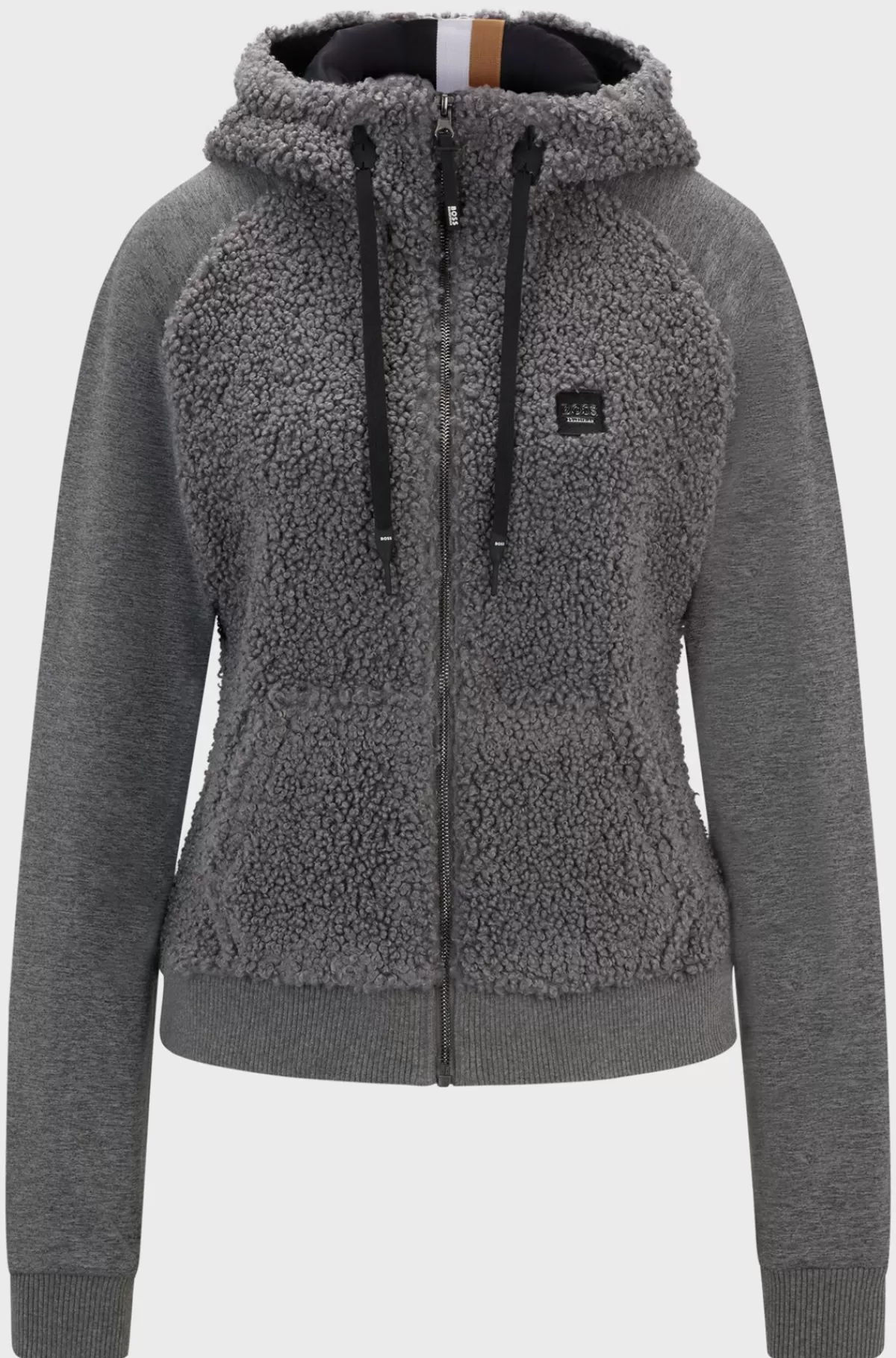 HUGO BOSS Hybrid Hættetrøje Til Hestesport Af Plysstof Grå Cheap