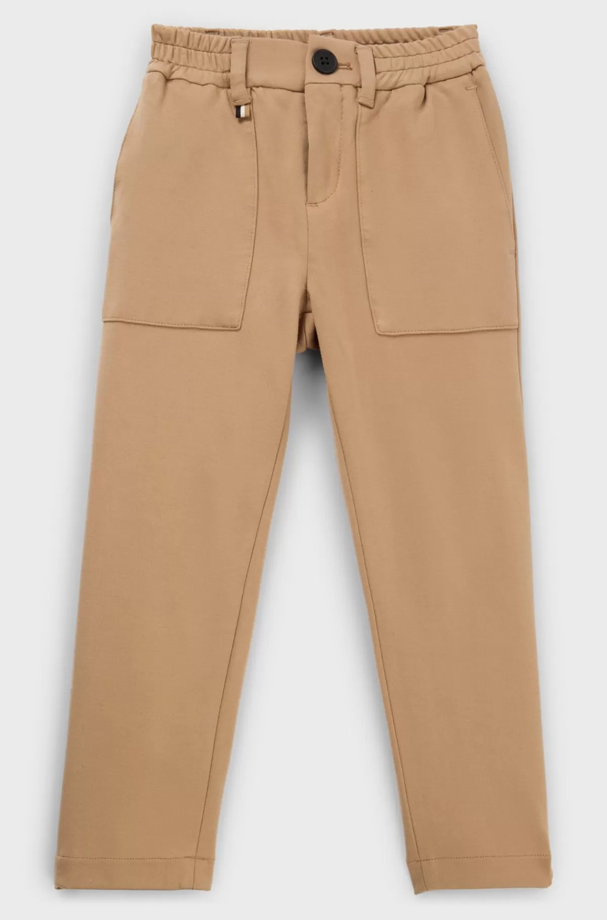 HUGO BOSS Jakkesætsbukser Til Børn I Stof Med Stræk Brun Fashion