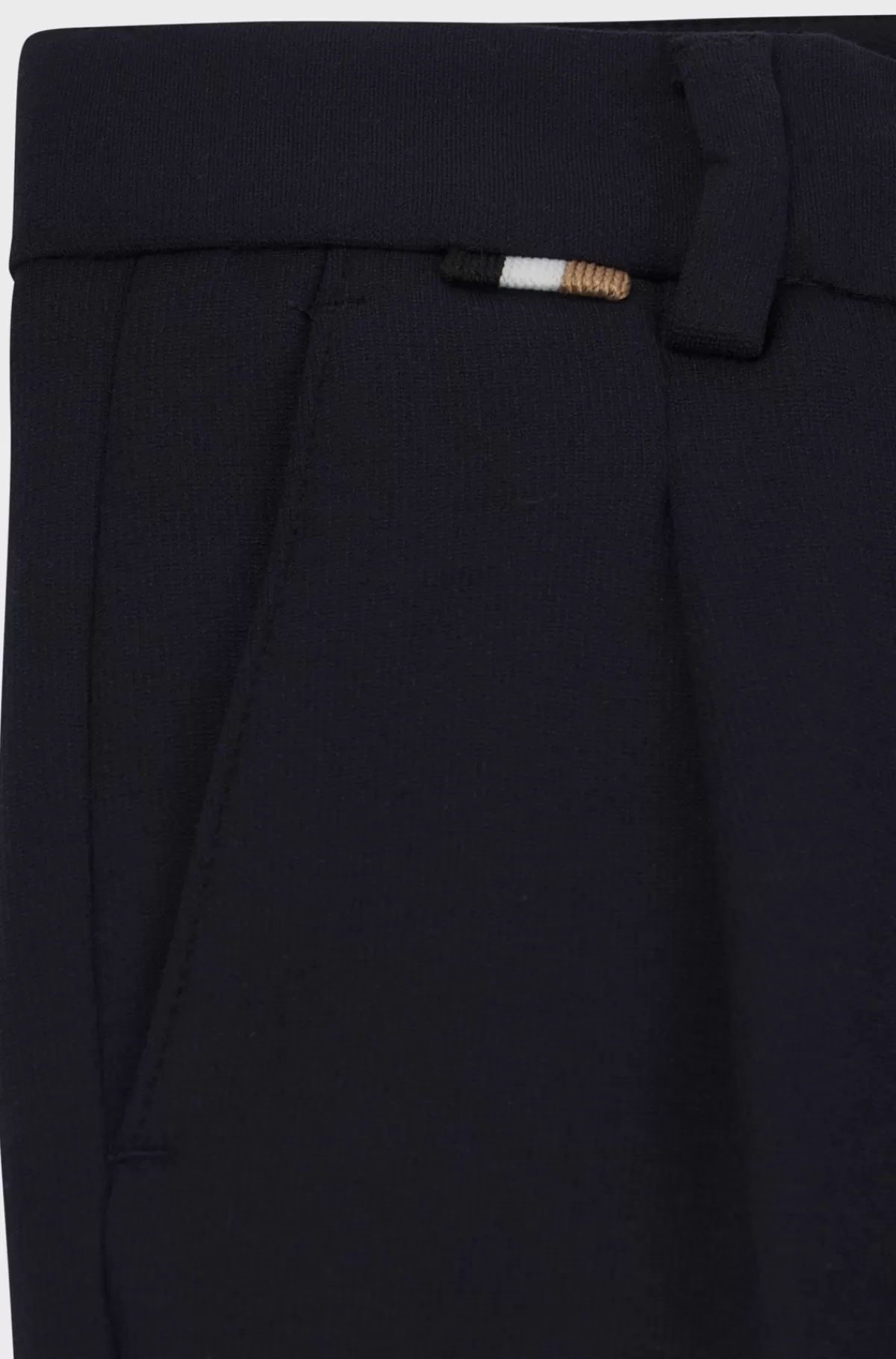 HUGO BOSS Jakkesætsbukser Til Børn I Stof Med Stræk Og Signaturdetaljer Mørkeblå Store