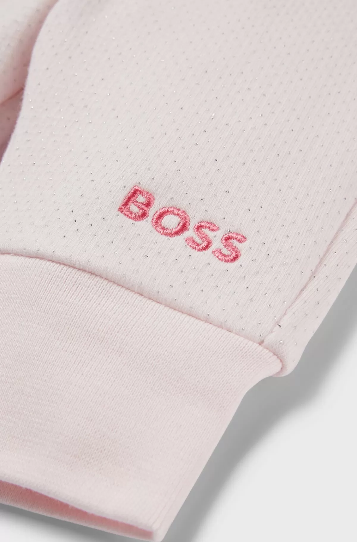 HUGO BOSS Joggingbukser Til Babyer I Bomuldsblanding Med Broderet Logo Lys pink Hot