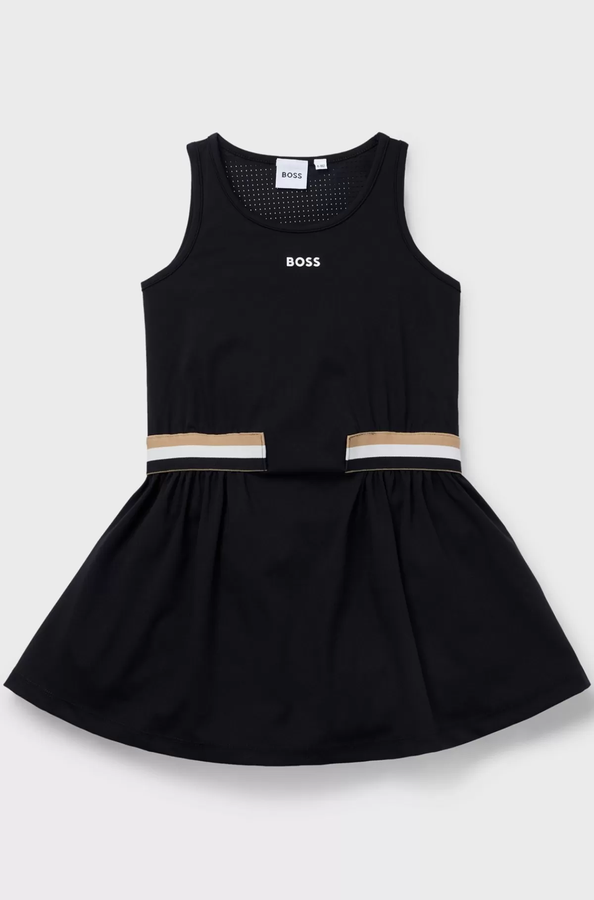 HUGO BOSS Kjole Uden ærmer Til Børn Med Signaturstribe Og Logo Sort Hot