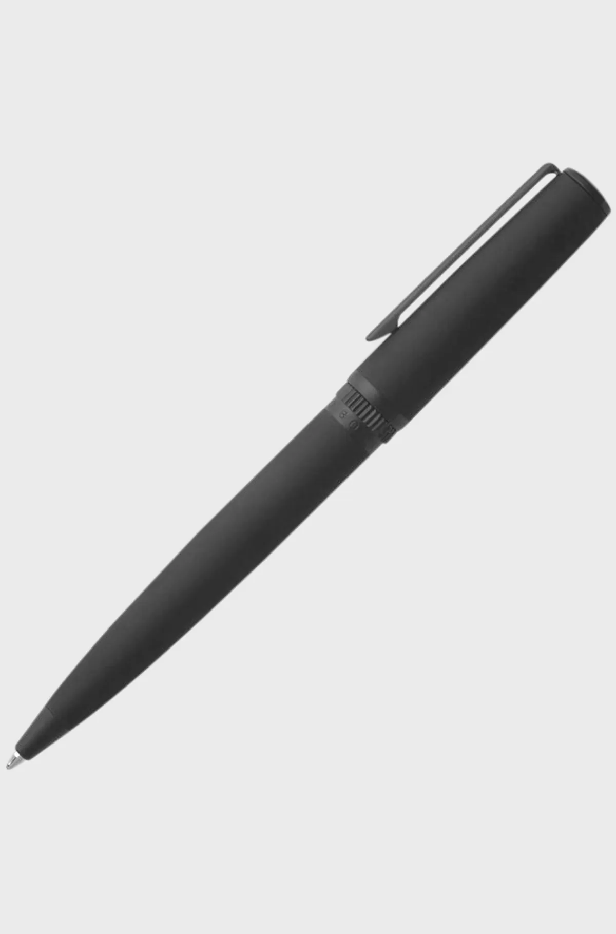HUGO BOSS Kuglepen I Mat Lak Med Logoring Sort Outlet
