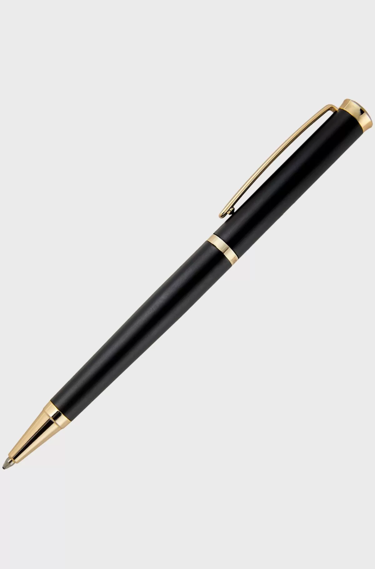 HUGO BOSS Kuglepen I Mat Med Guldfarvede Detaljer Sort Shop