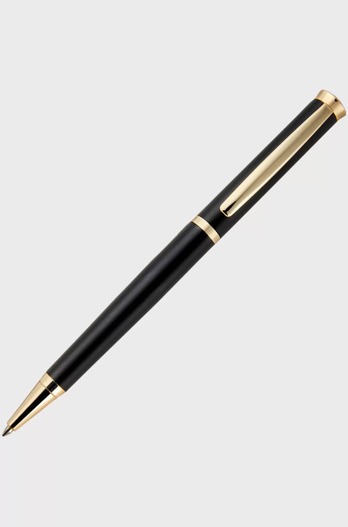 HUGO BOSS Kuglepen I Mat Med Guldfarvede Detaljer Sort Shop