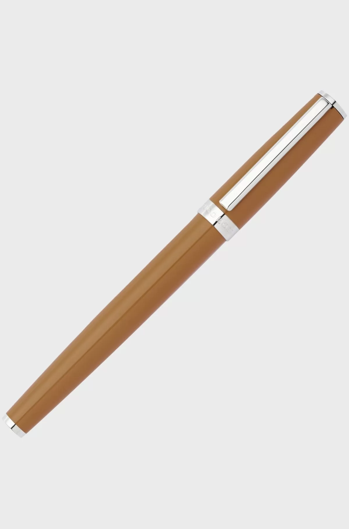HUGO BOSS Kuglepen Med Camelfarvet Lakeret Finish Lysebrun Discount