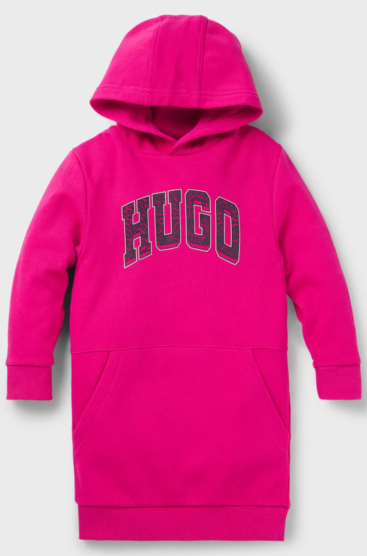 HUGO BOSS Lang Hættetrøje Til Børn Med Logo I College-stil Pink Sale