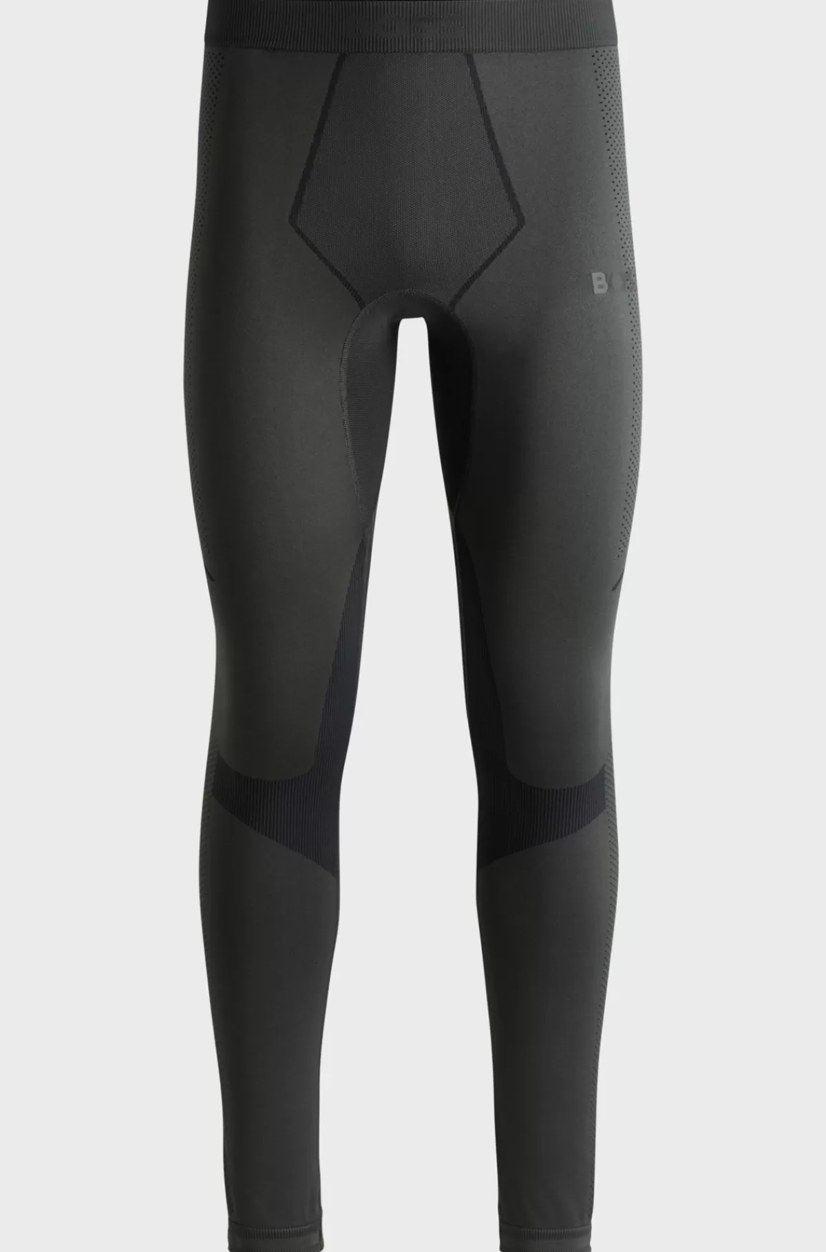 HUGO BOSS Lange Underbukser Uden Sømme Med Logoprint Sort Outlet