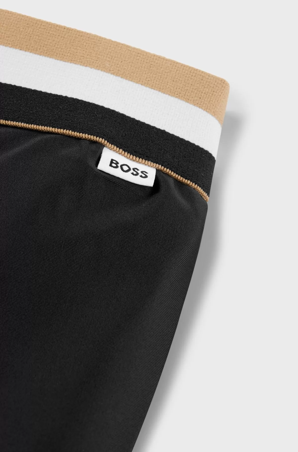 HUGO BOSS Leggings Til Børn Med Signaturstribe I Taljen Sort Outlet