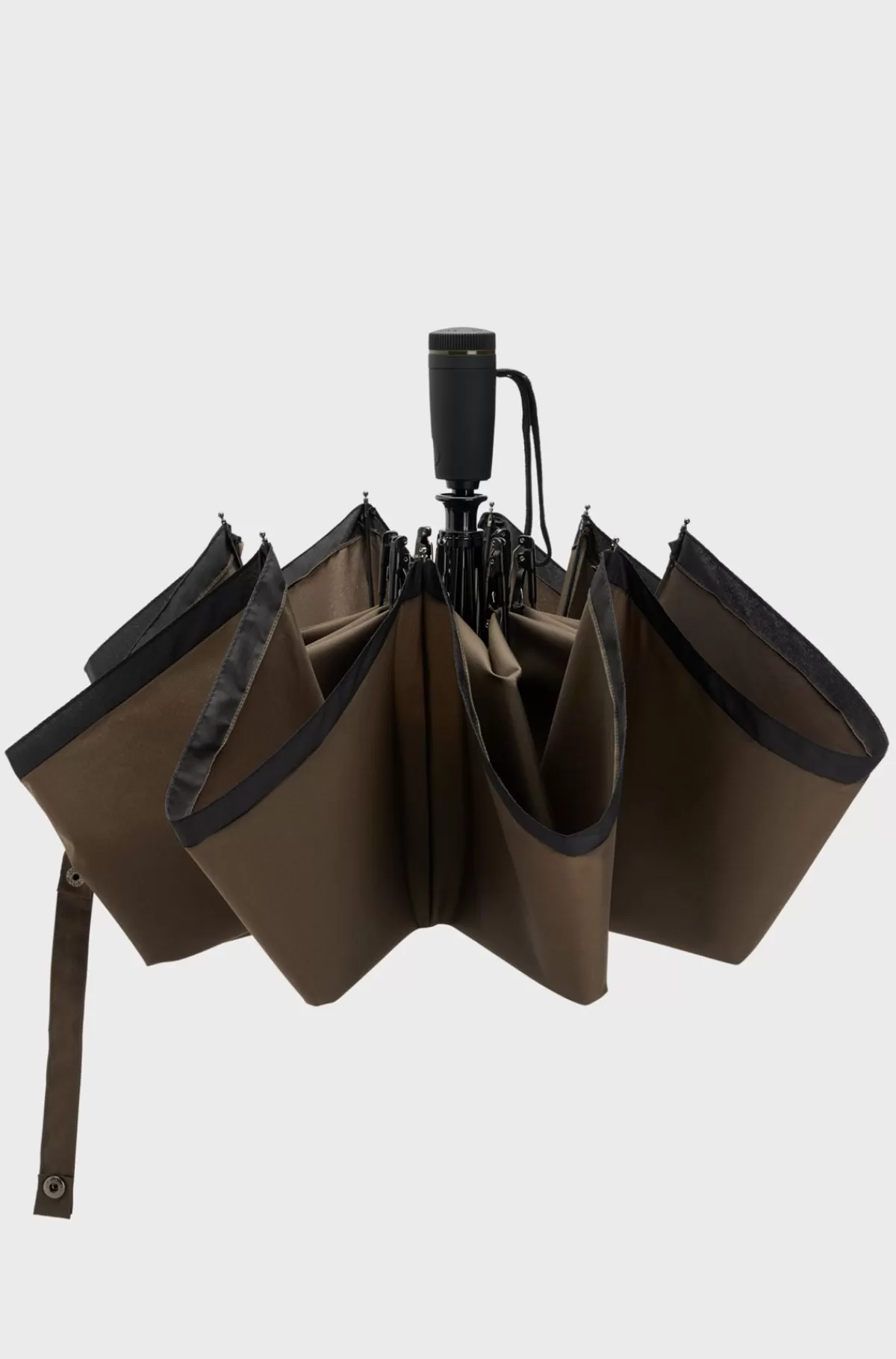 HUGO BOSS Lommeparaply I Khaki Med Sort Kant Kaki Best Sale