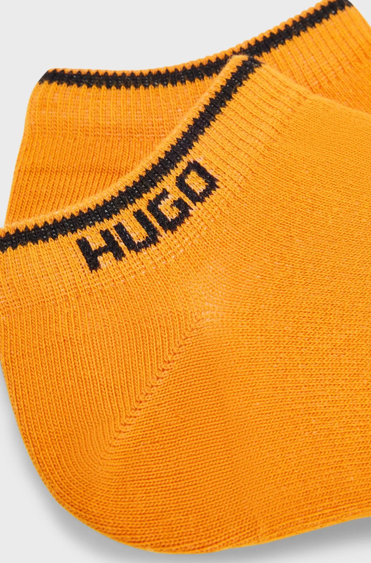 HUGO BOSS Pakke Med To Ankelstrømper I En Bomuldsblanding Med Logoer Lys orange Discount