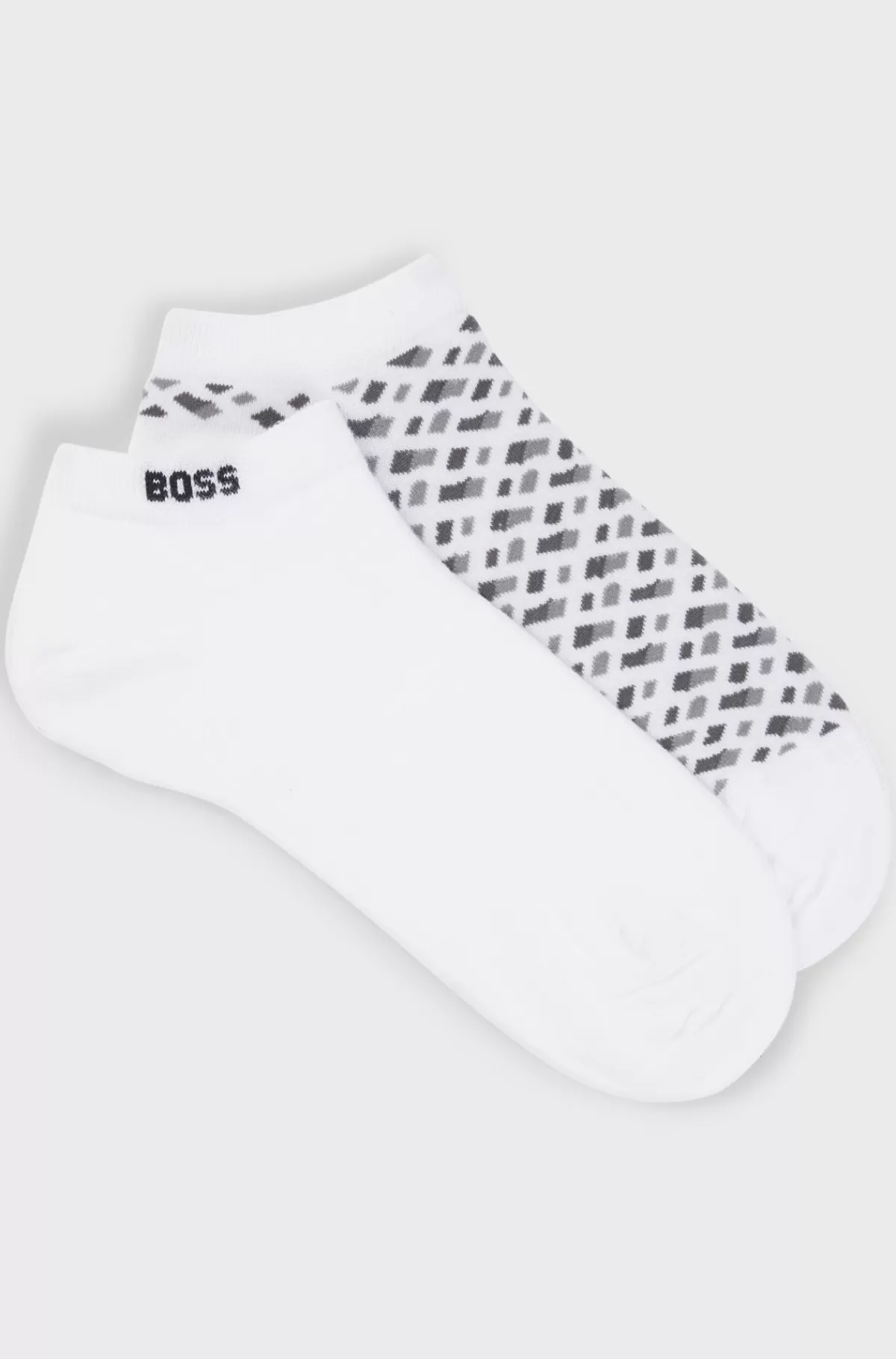 HUGO BOSS Pakke Med To Par Ankelstrømper I En Bomuldsblanding Hvid New