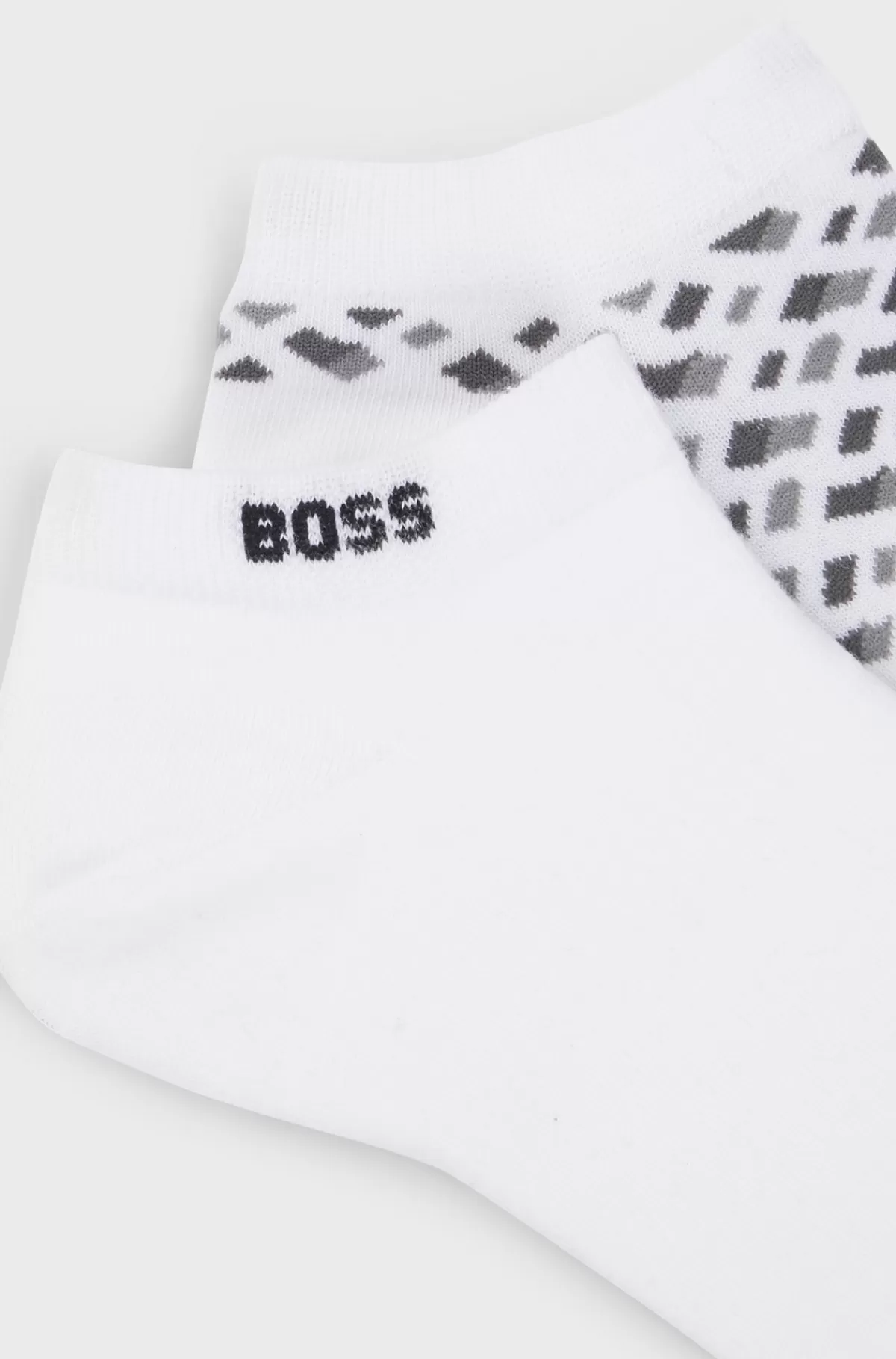 HUGO BOSS Pakke Med To Par Ankelstrømper I En Bomuldsblanding Hvid New