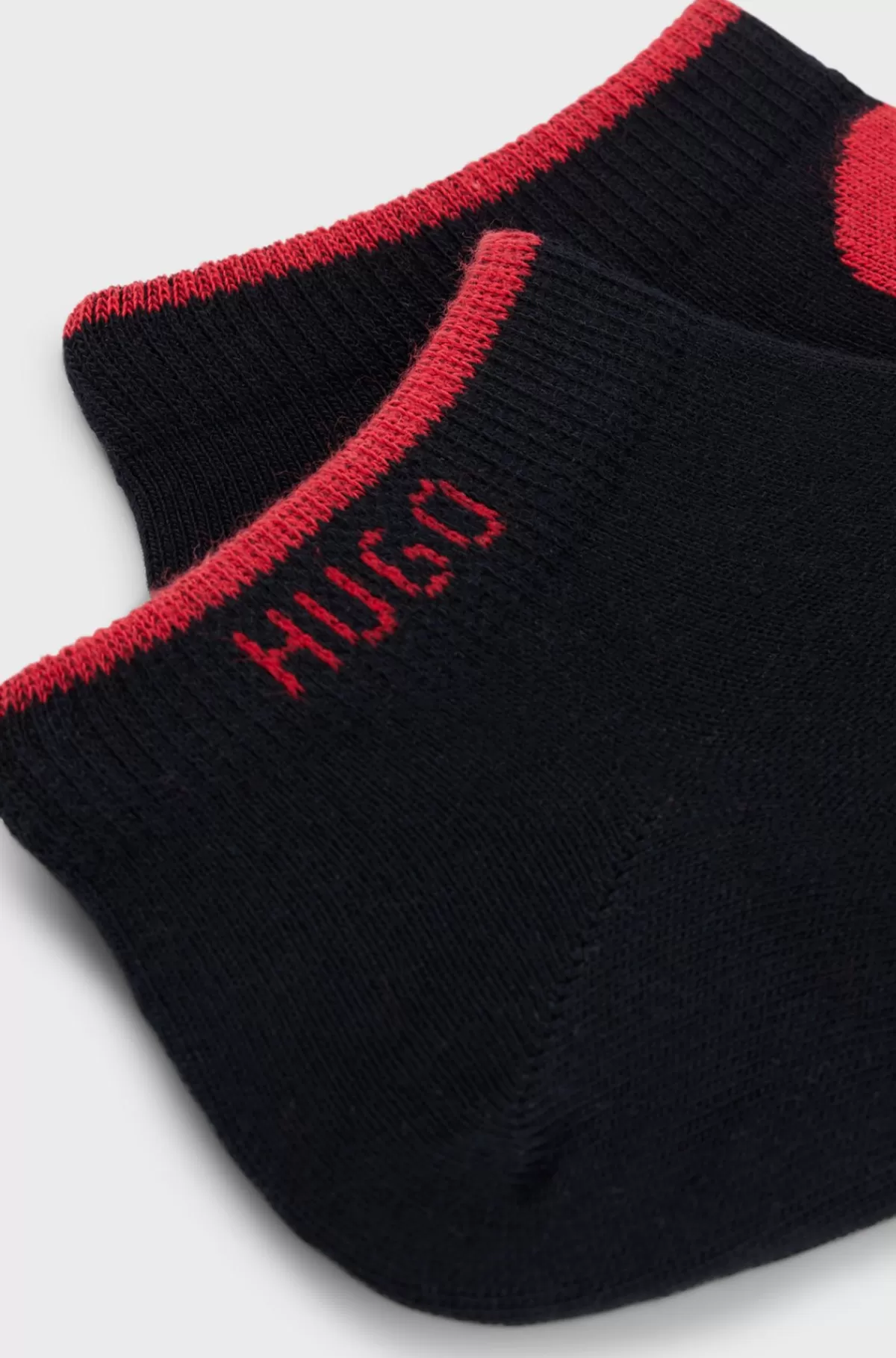 HUGO BOSS Pakke Med To Par Ankelstrømper I En Bomuldsblanding Sort Shop