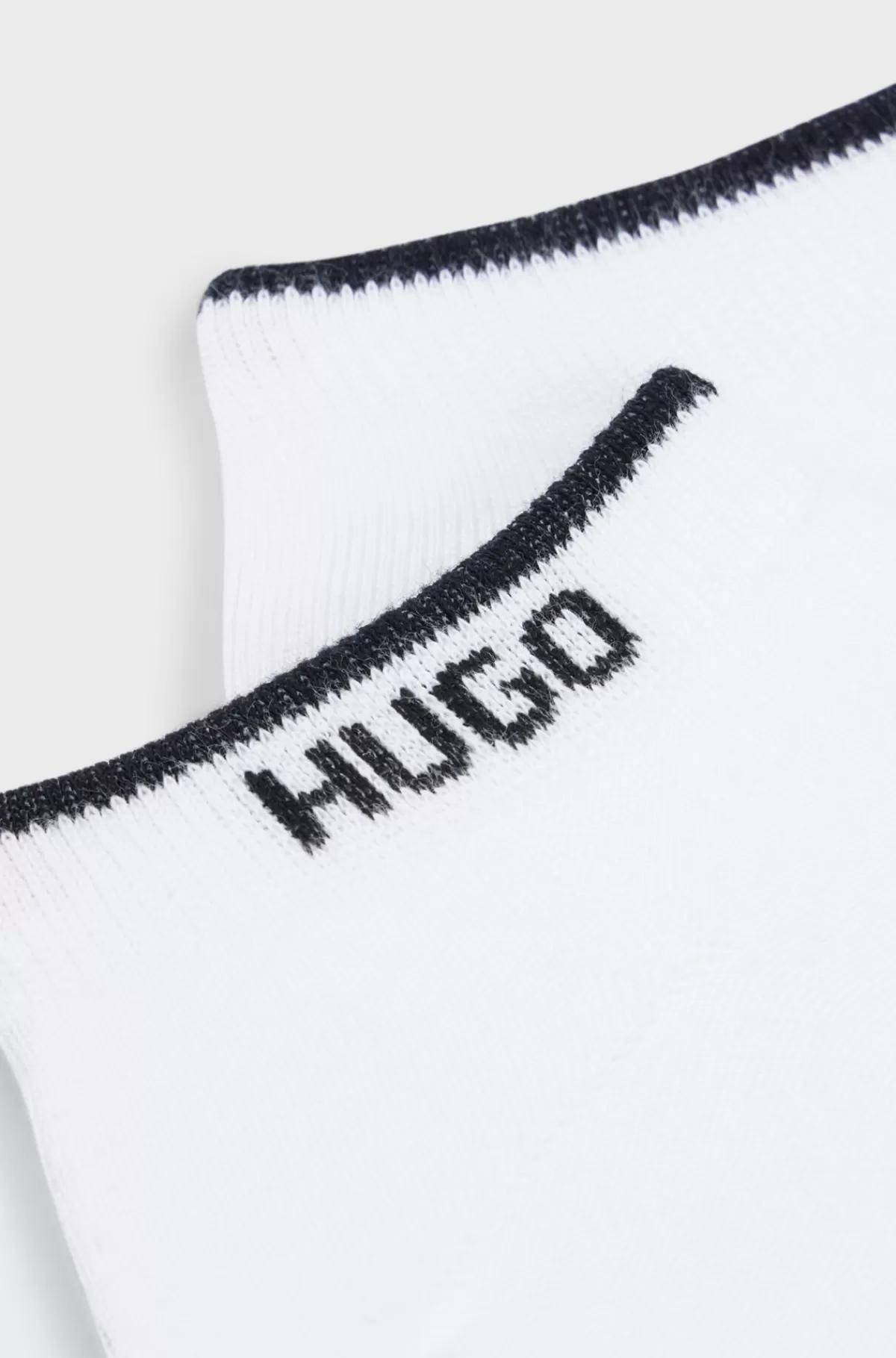 HUGO BOSS Pakke Med To Par Ankelstrømper I En Bomuldsblanding Hvid Flash Sale