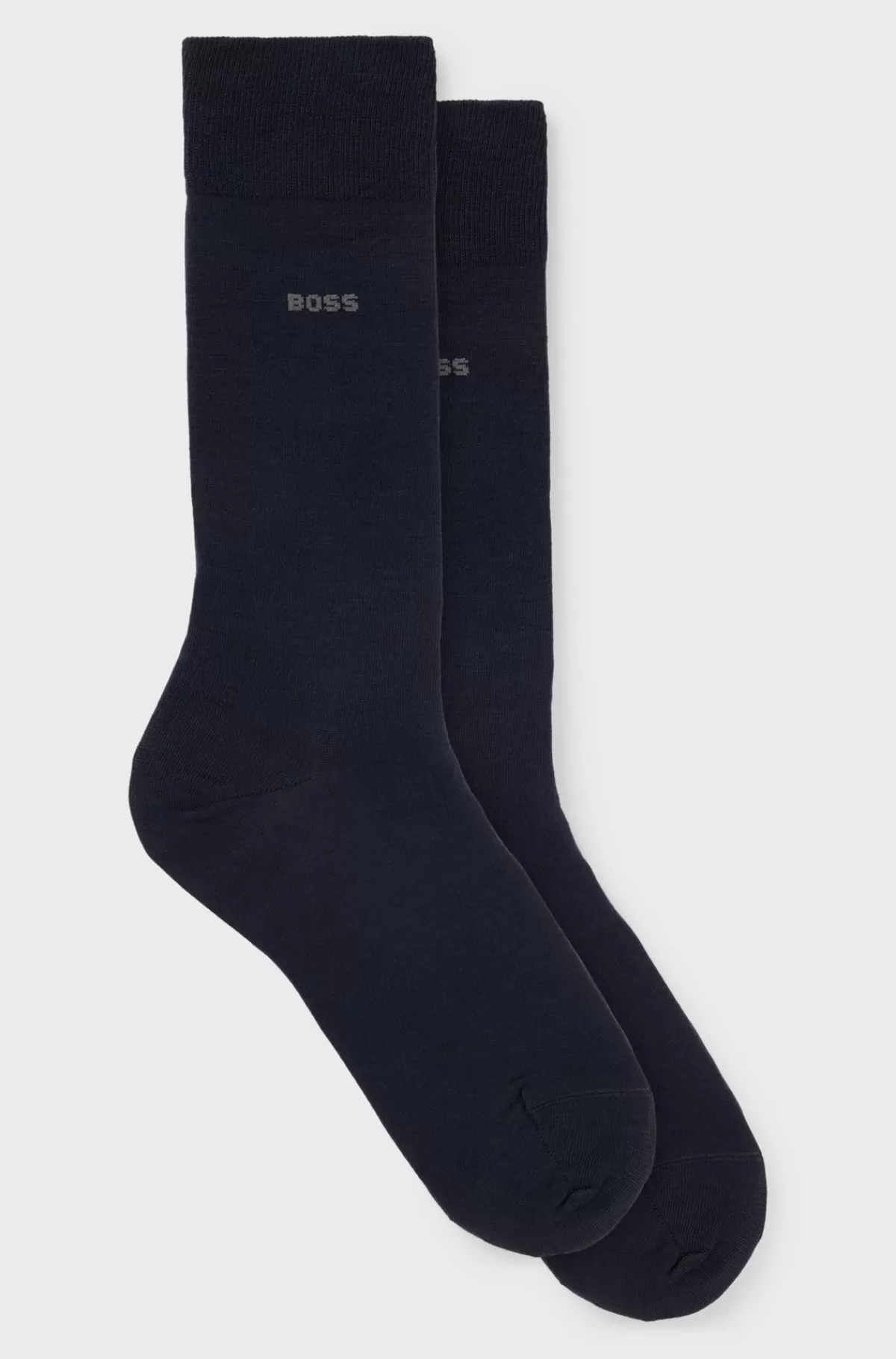 HUGO BOSS Pakke Med To Par Strømper I Uldblanding Mørkeblå Online