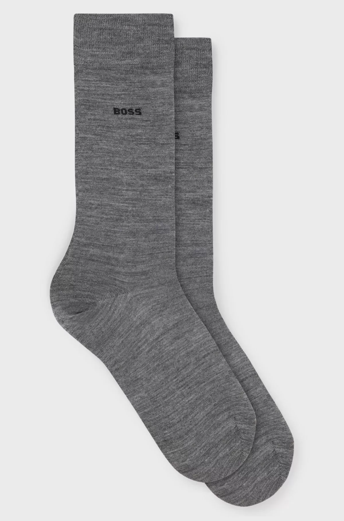 HUGO BOSS Pakke Med To Par Strømper I Uldblanding Grå Shop