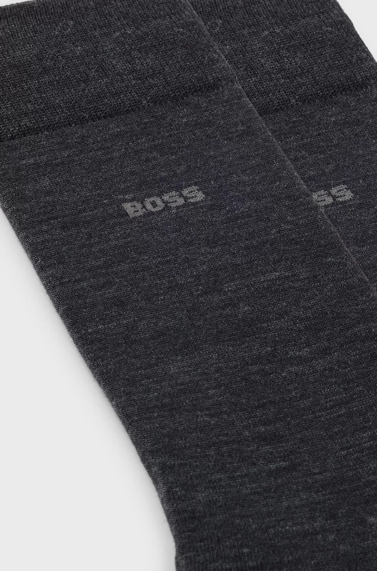 HUGO BOSS Pakke Med To Par Strømper I Uldblanding Mørkegrå Hot