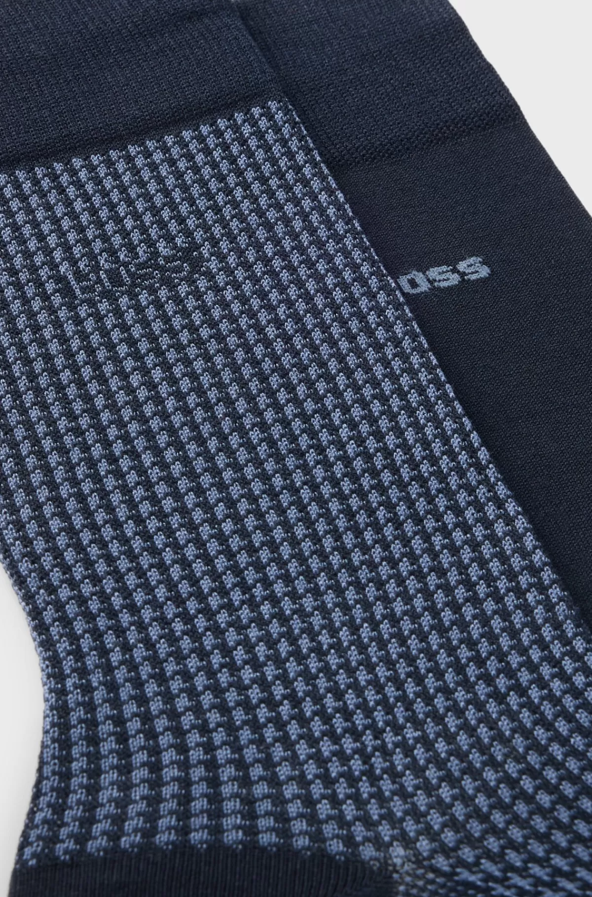 HUGO BOSS Pakke Med To Sæt Strømper I Bomuldsblanding Mørkeblå Discount