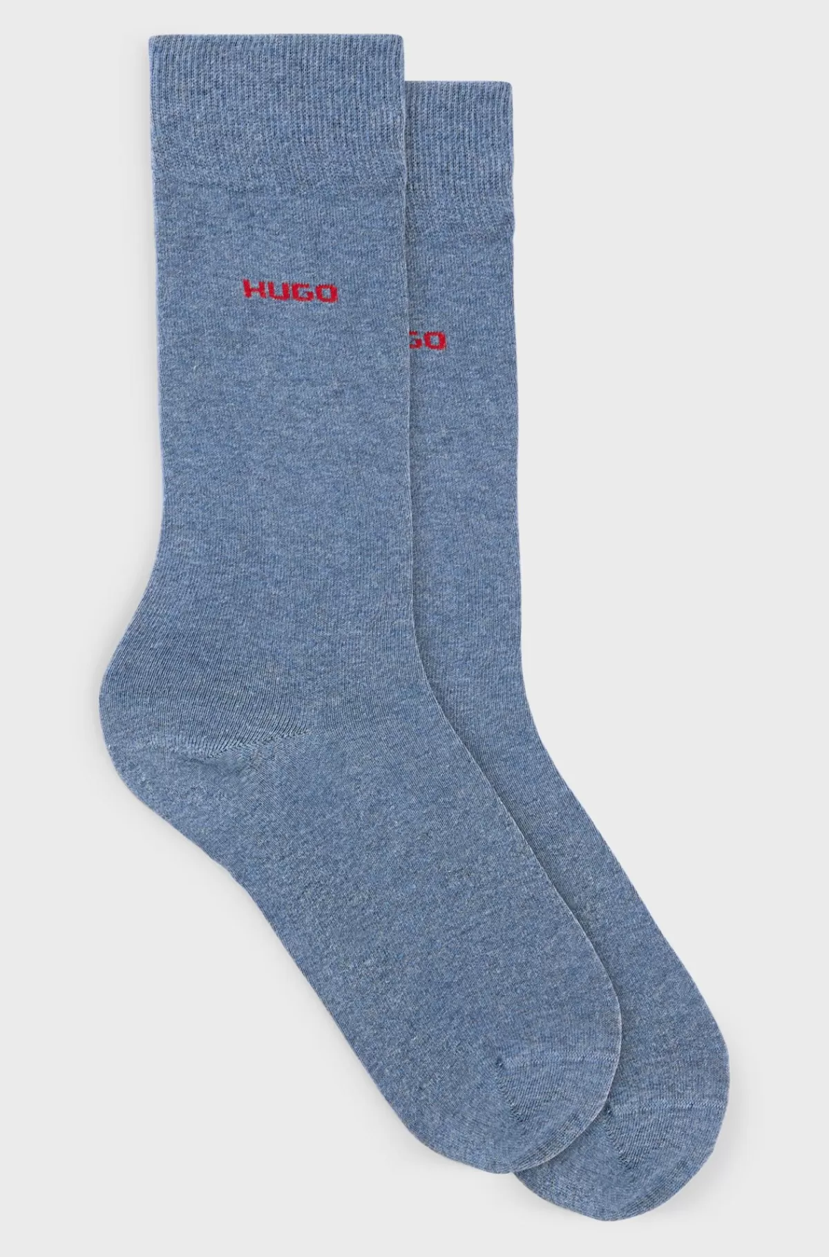 HUGO BOSS Pakke Med To Sæt Strømper I En Bomuldsblanding Lyseblå Sale
