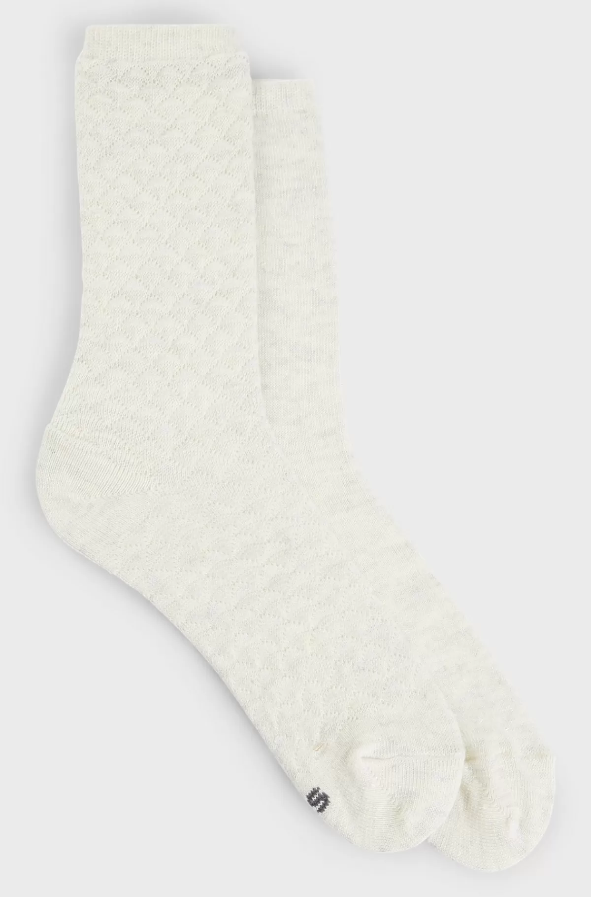 HUGO BOSS Pakke Med To Strømper I Almindelig Længde Og Glittereffekt Hvid Fashion