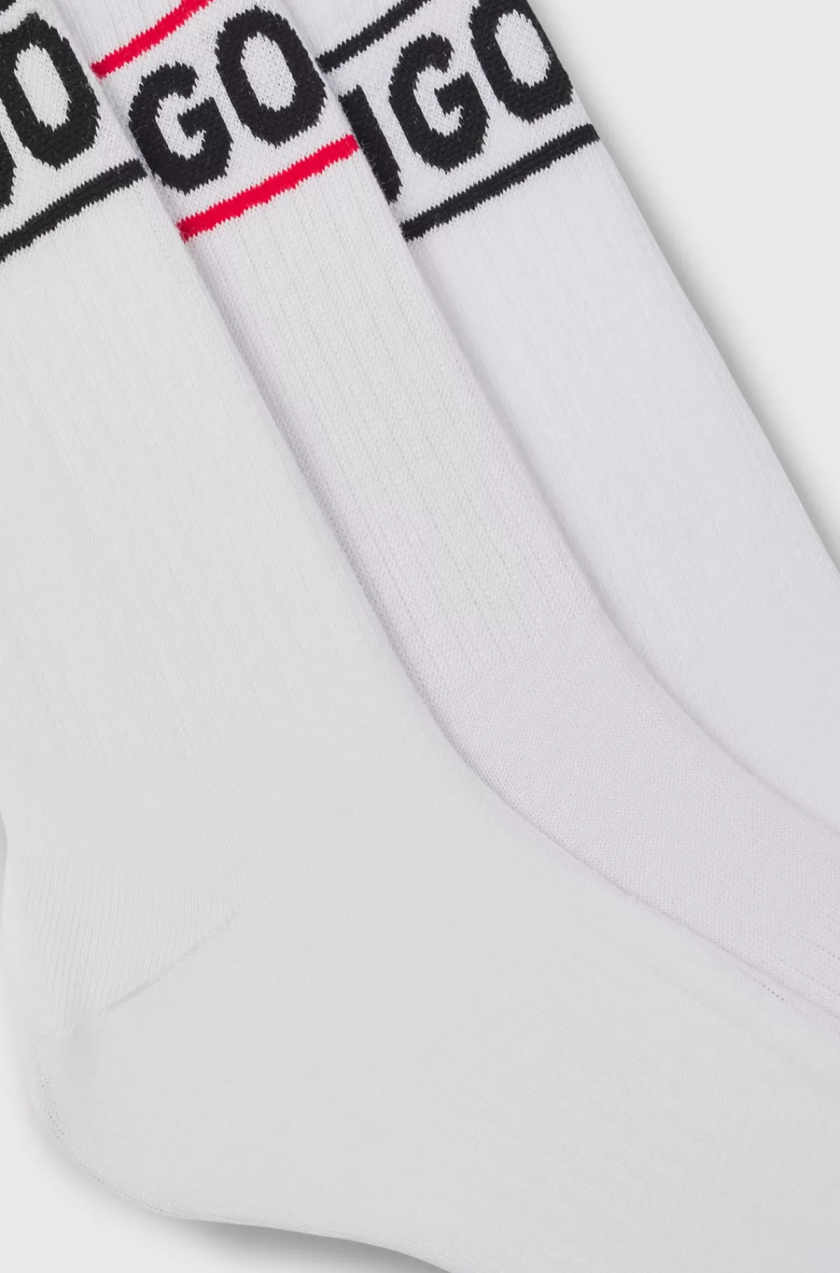 HUGO BOSS Pakke Med Tre Par Sokker Med Logo Hvid Sale
