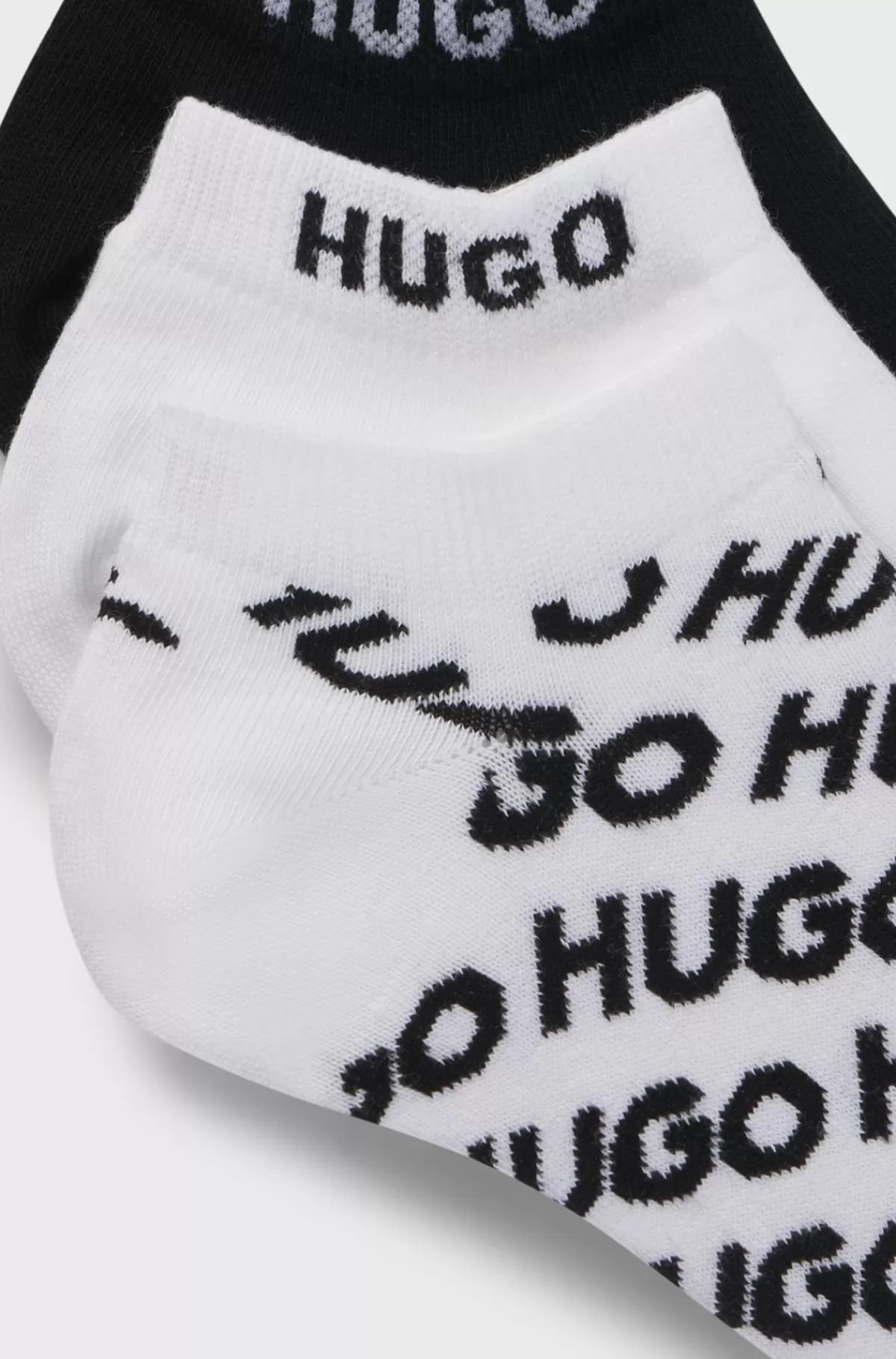 HUGO BOSS Pakke Med Tre Par Strømper I En Bomuldsblanding Hvid/sort Online