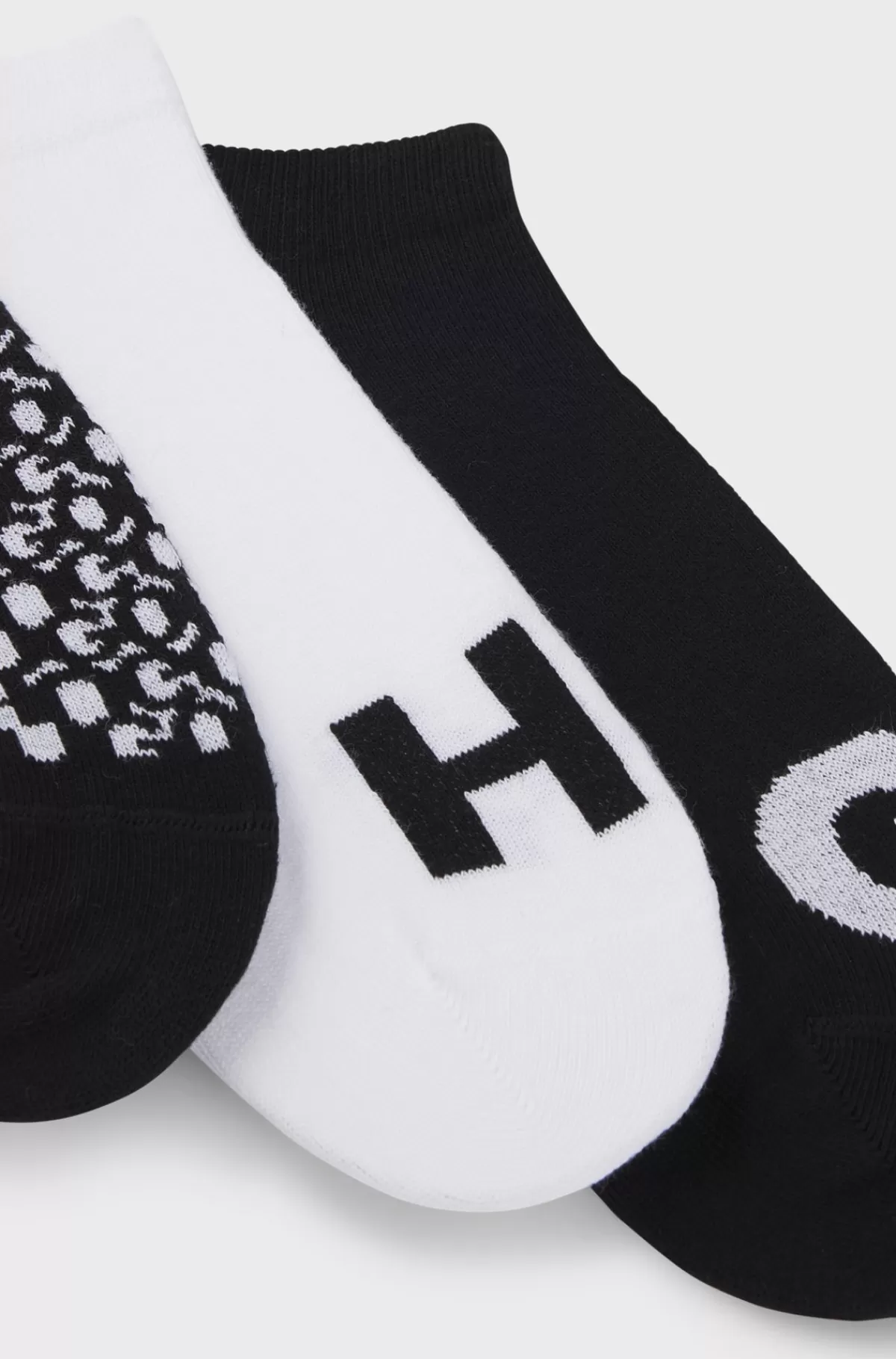 HUGO BOSS Pakke Med Tre Par Strømper I En Bomuldsblanding Sort Sale