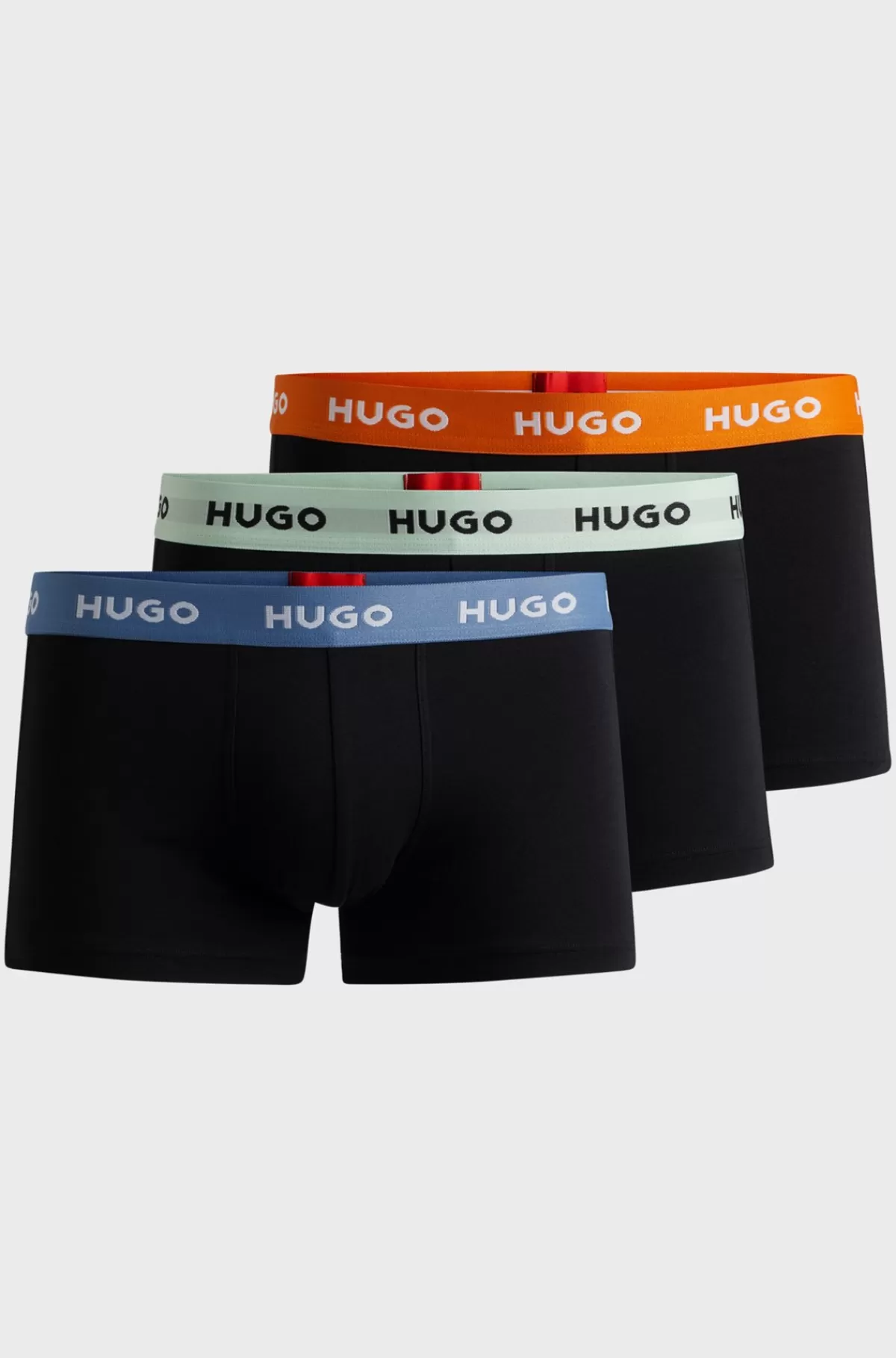 HUGO BOSS Pakke Med Tre Par Underbukser I Bomuld Med Stræk Og Linning Med Logo Sort Fashion