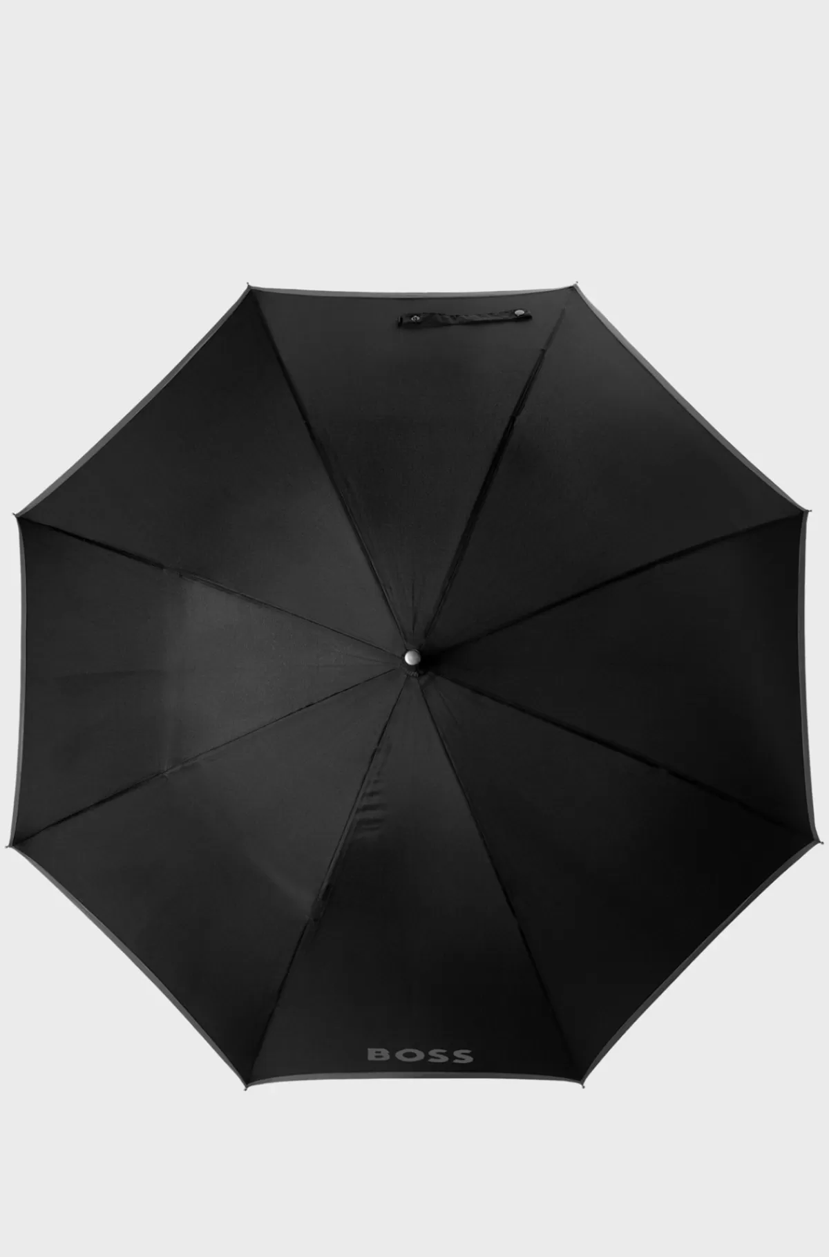 HUGO BOSS Paraply Med Kant I Kontrastfarve. Sort Discount