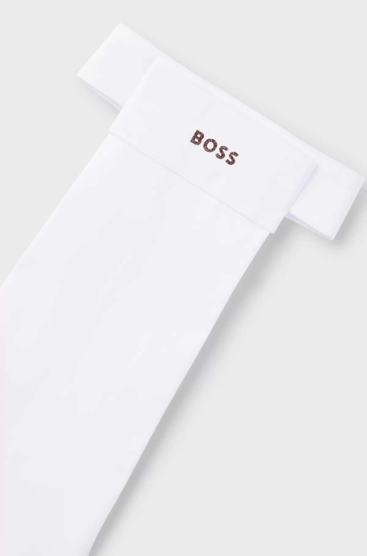 HUGO BOSS Plastron Til Hestesport Med Glimmerlogo Hvid Sale