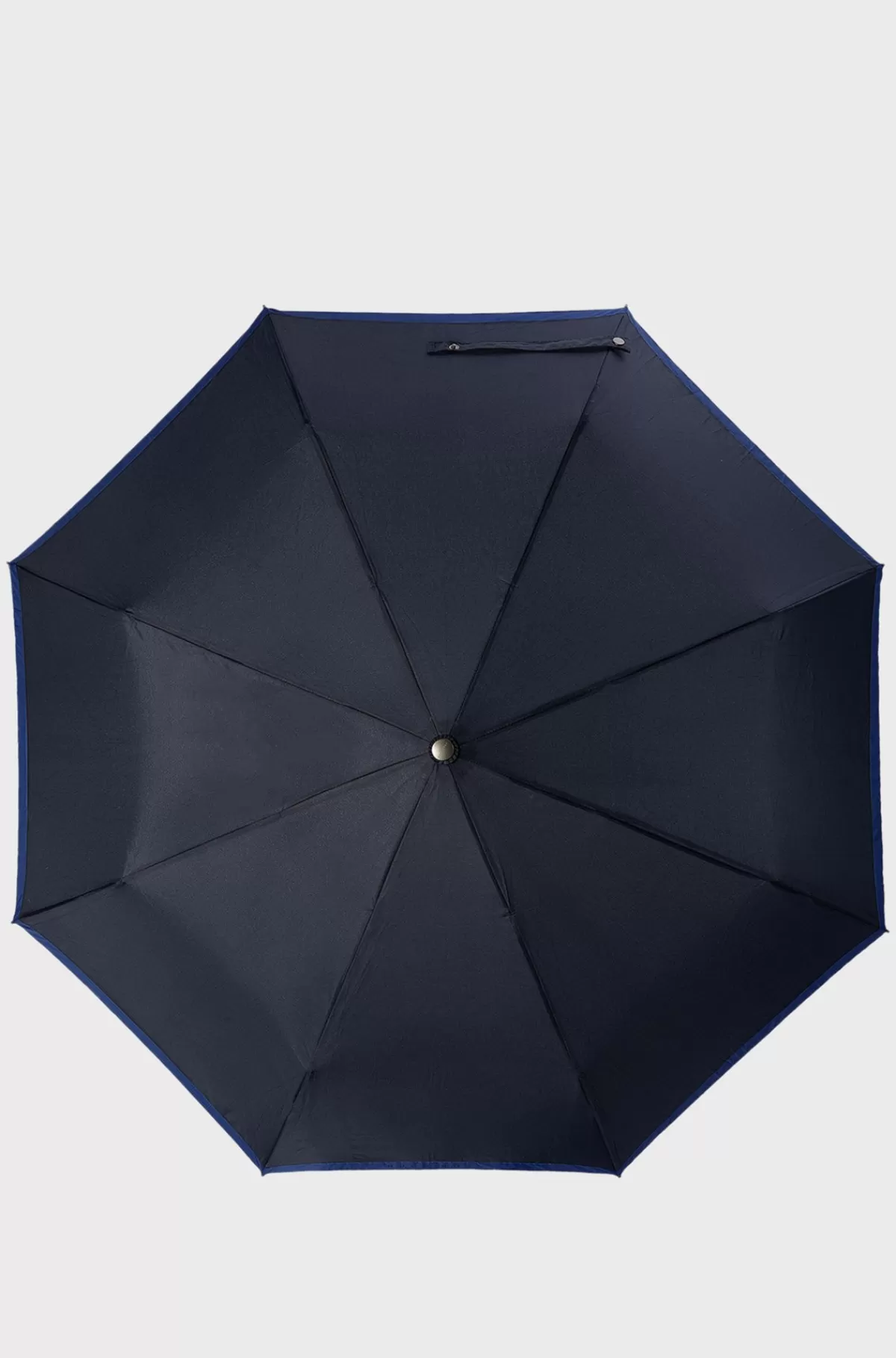 HUGO BOSS Pocket Umbrella With Blue Border Mørkeblå New