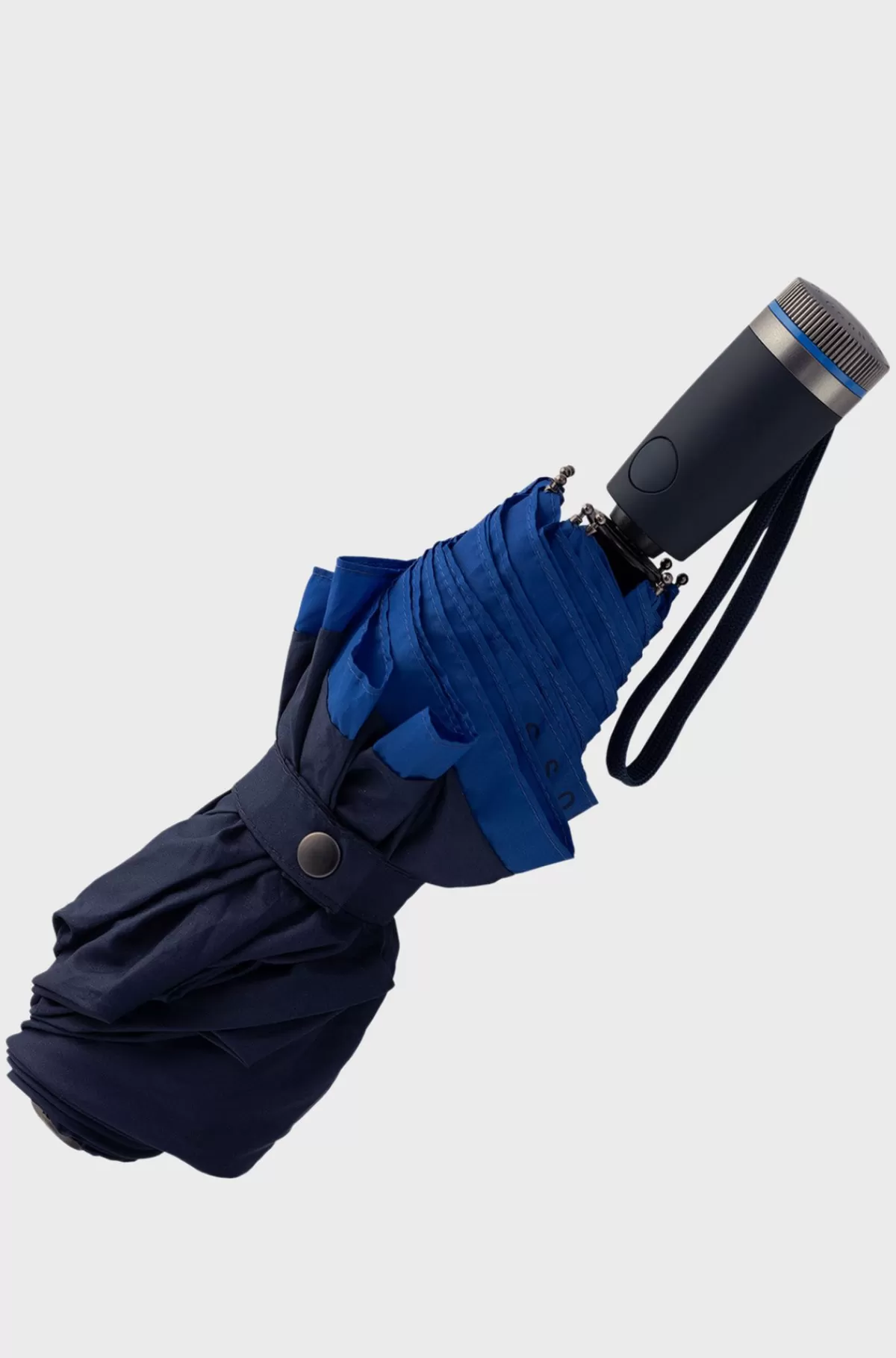 HUGO BOSS Pocket Umbrella With Blue Border Mørkeblå New