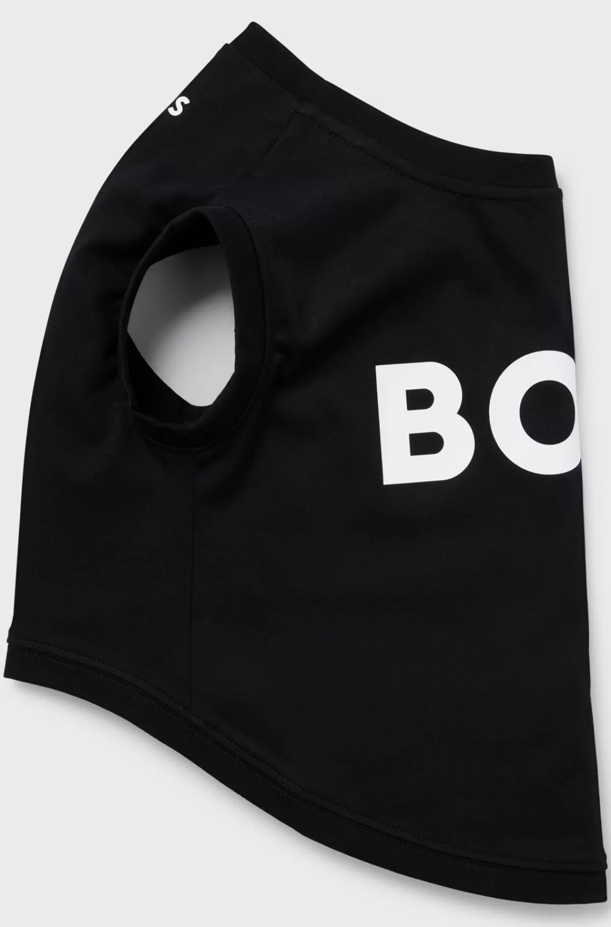 HUGO BOSS Poloshirt Til Hunde I Merceriseret Bomuld Og Med Logo I Kontrastfarve Sort Shop