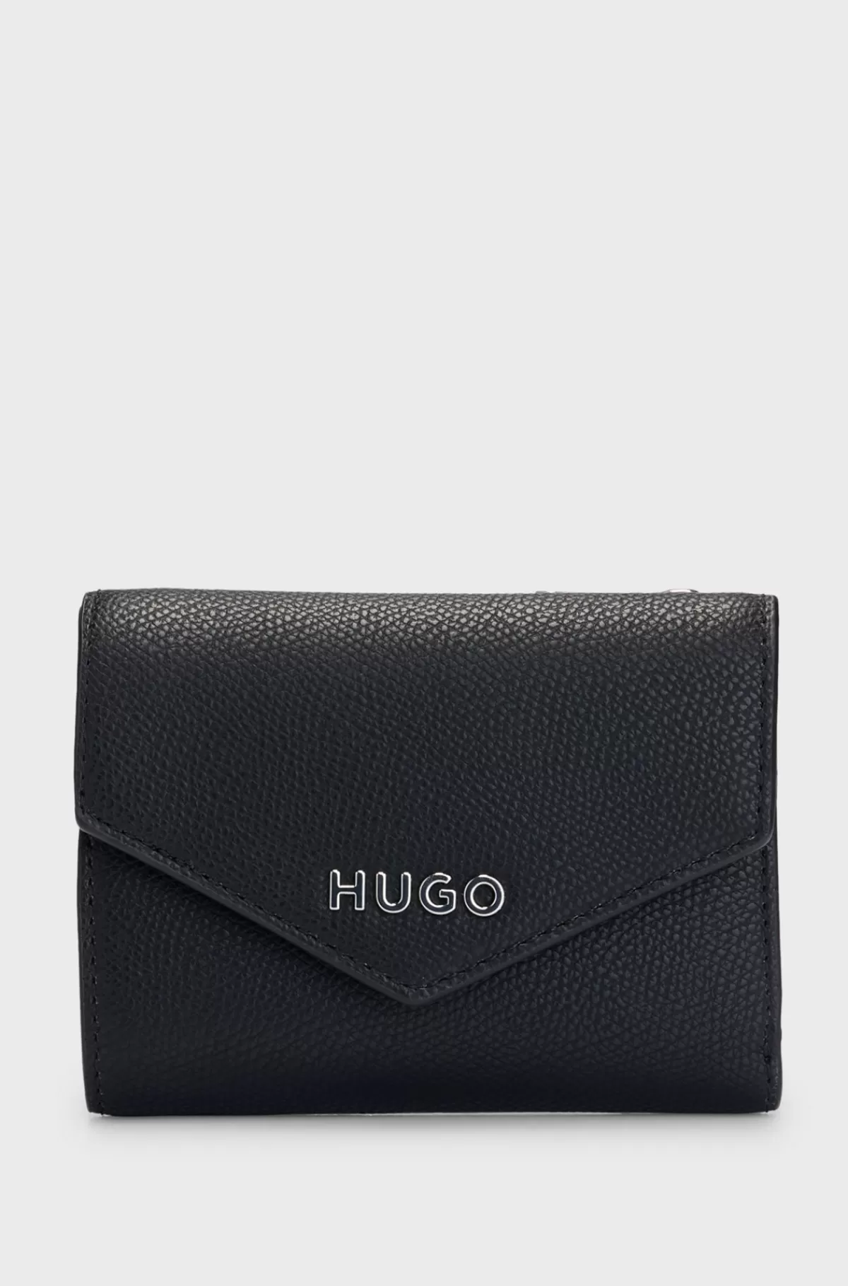 HUGO BOSS Pung I Kornet Kunstlæder Med HUGO-logo Sort New