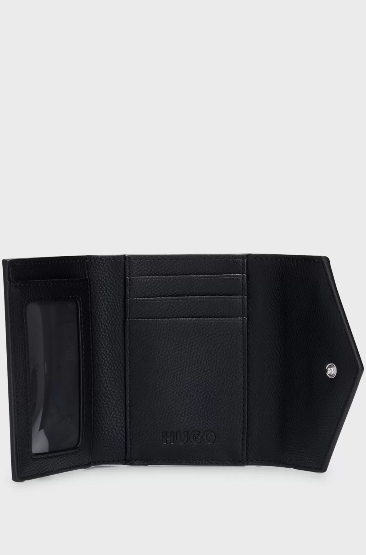 HUGO BOSS Pung I Kornet Kunstlæder Med HUGO-logo Sort New