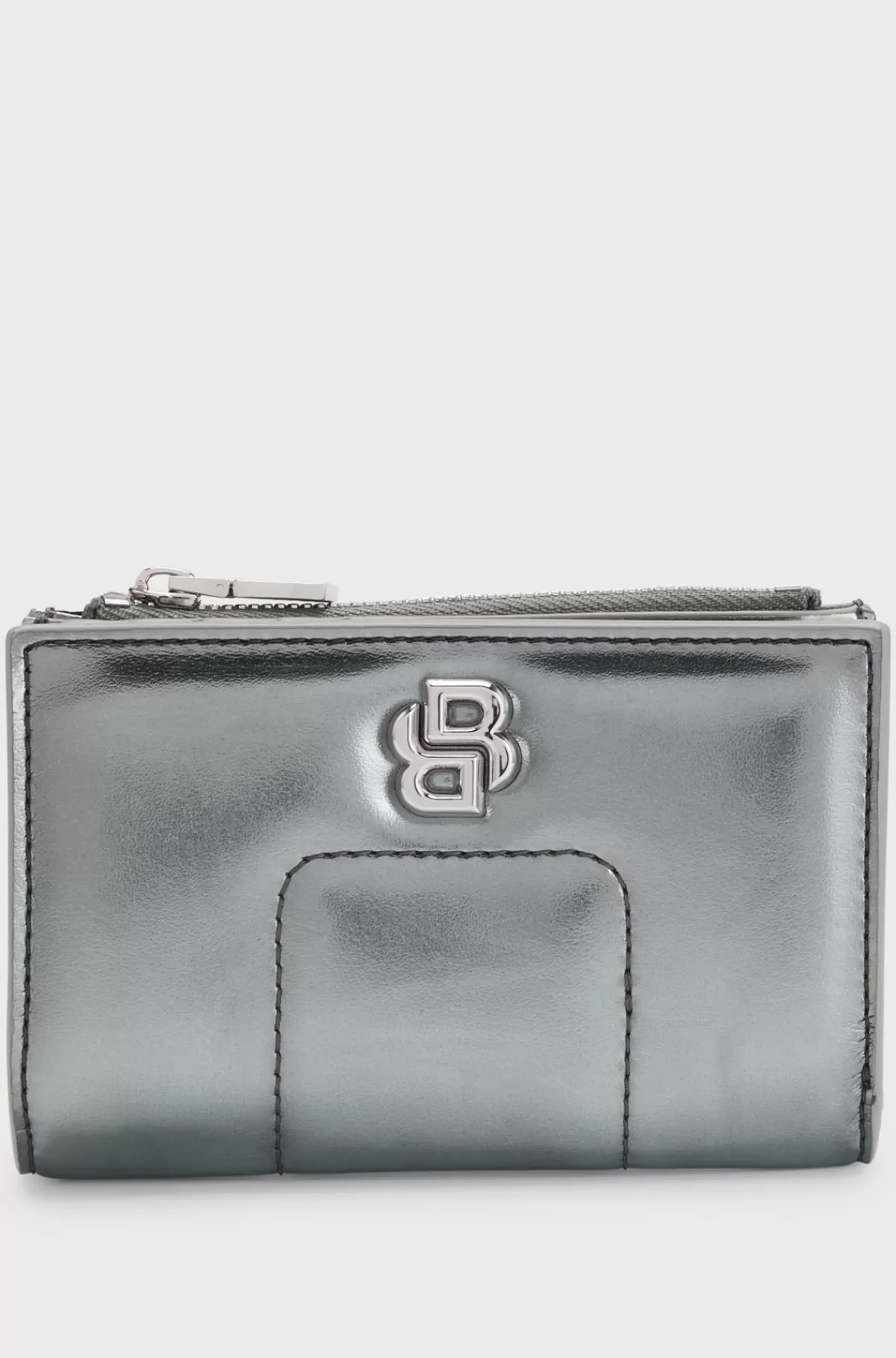 HUGO BOSS Pung Med Dobbelt B-monogram Sølv Clearance